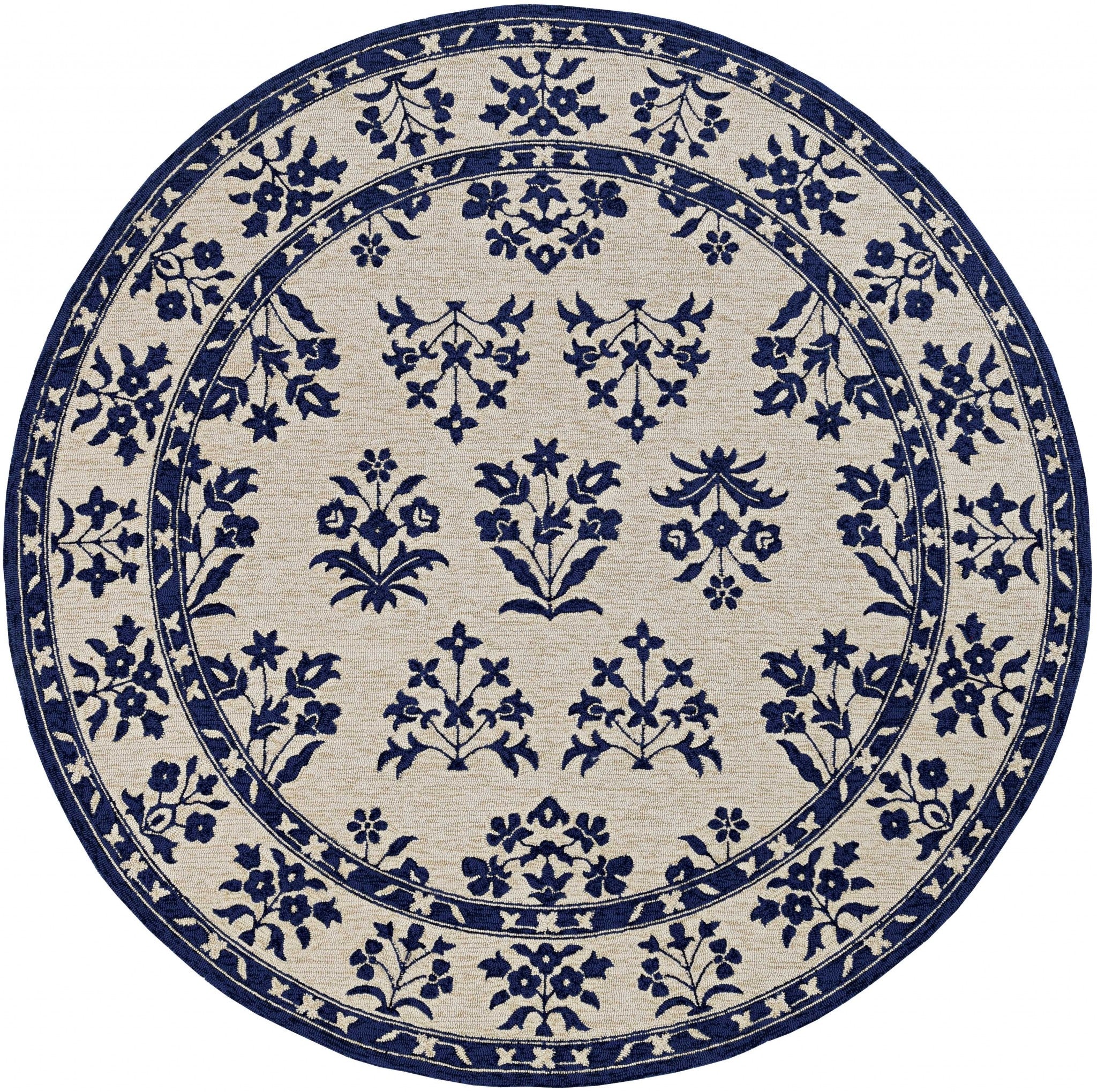 90" X 114" Sand or  Blue Polypropelene Rug