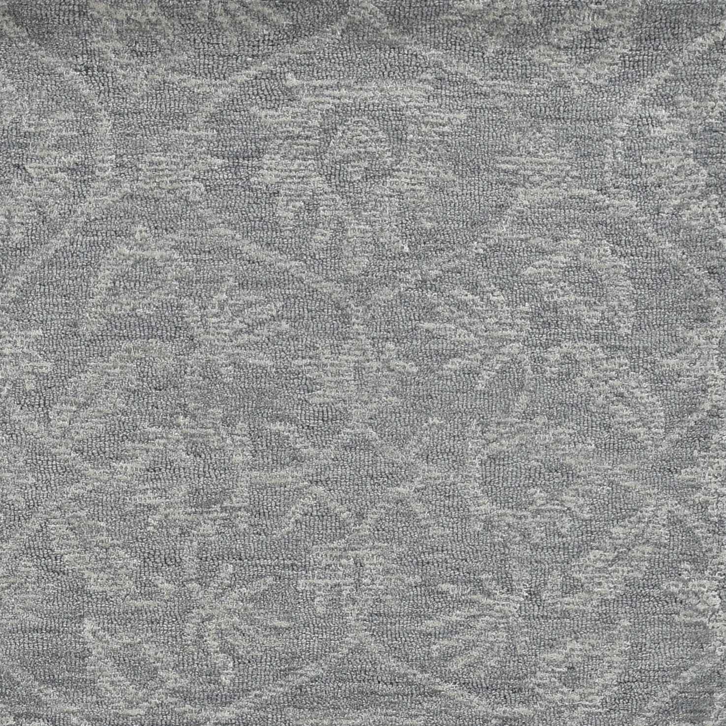 78" X 114" Grey Wool Rug