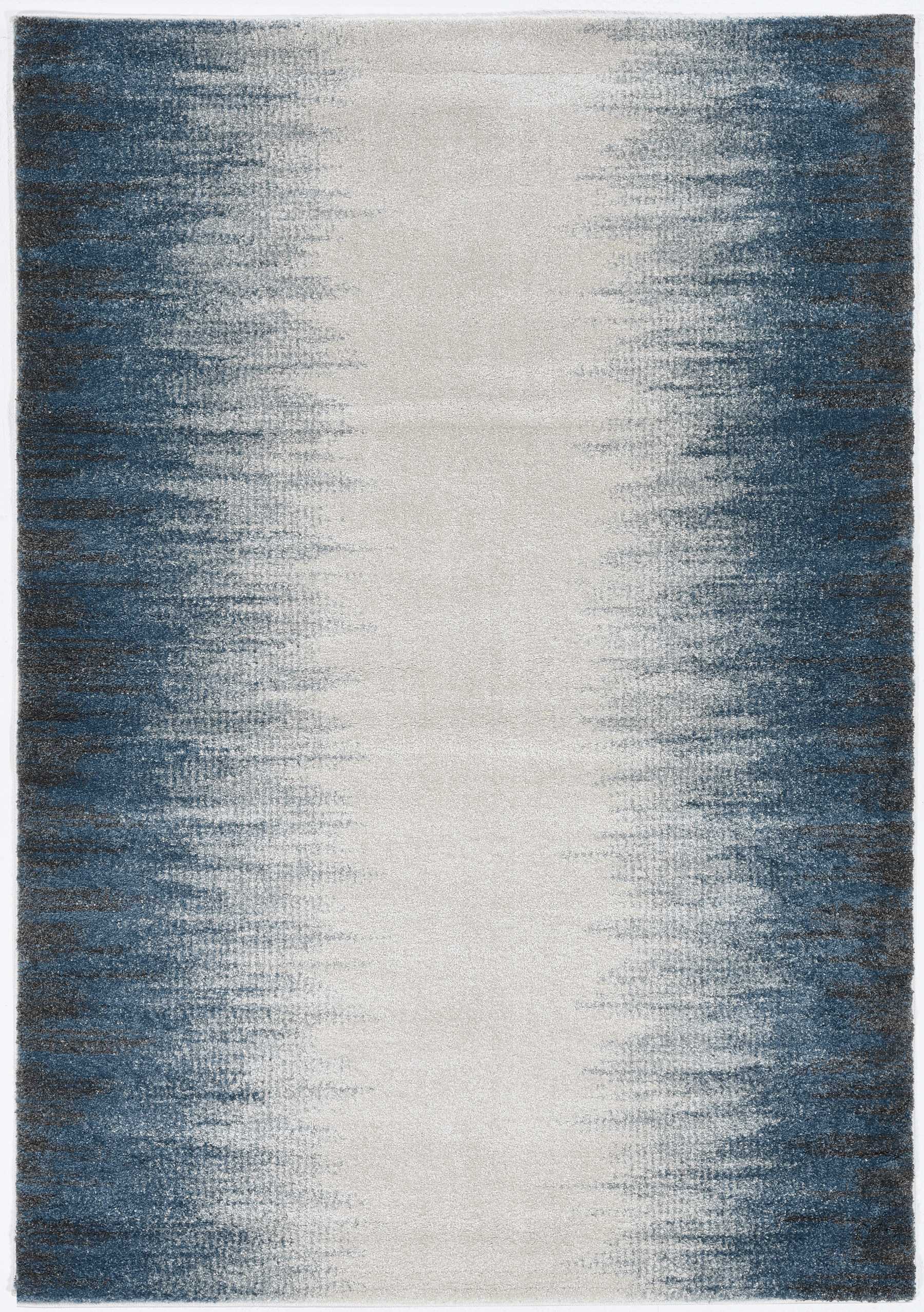 39" X 63" Ivory  Blue Polypropelene Rug