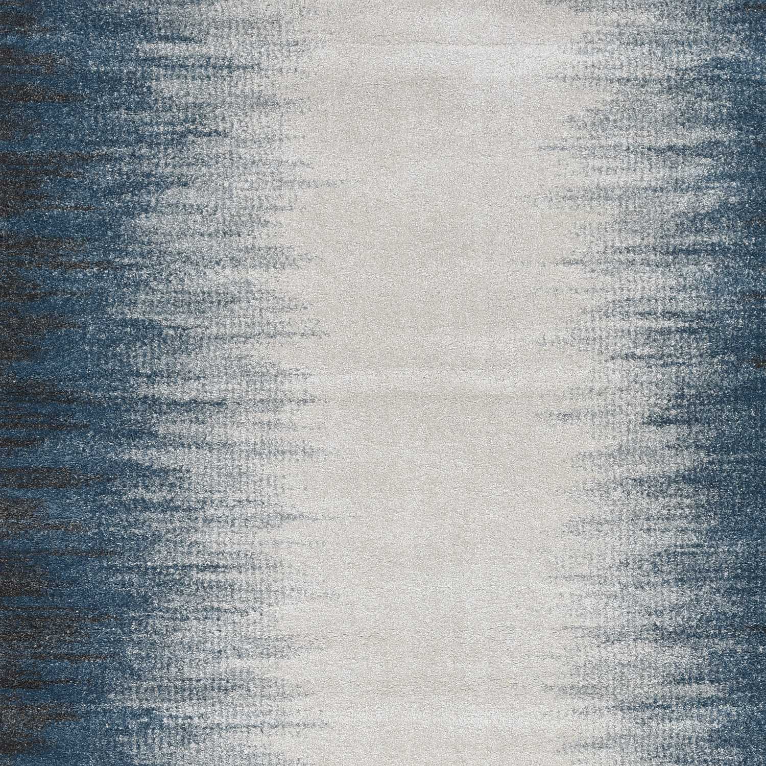 63" X 91" Ivory  Blue Polypropelene Rug
