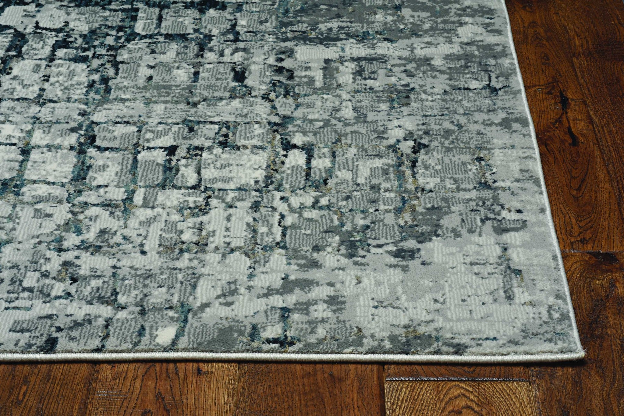 26" X 83" Ivory or Grey Polypropylene and  Polyester Rug