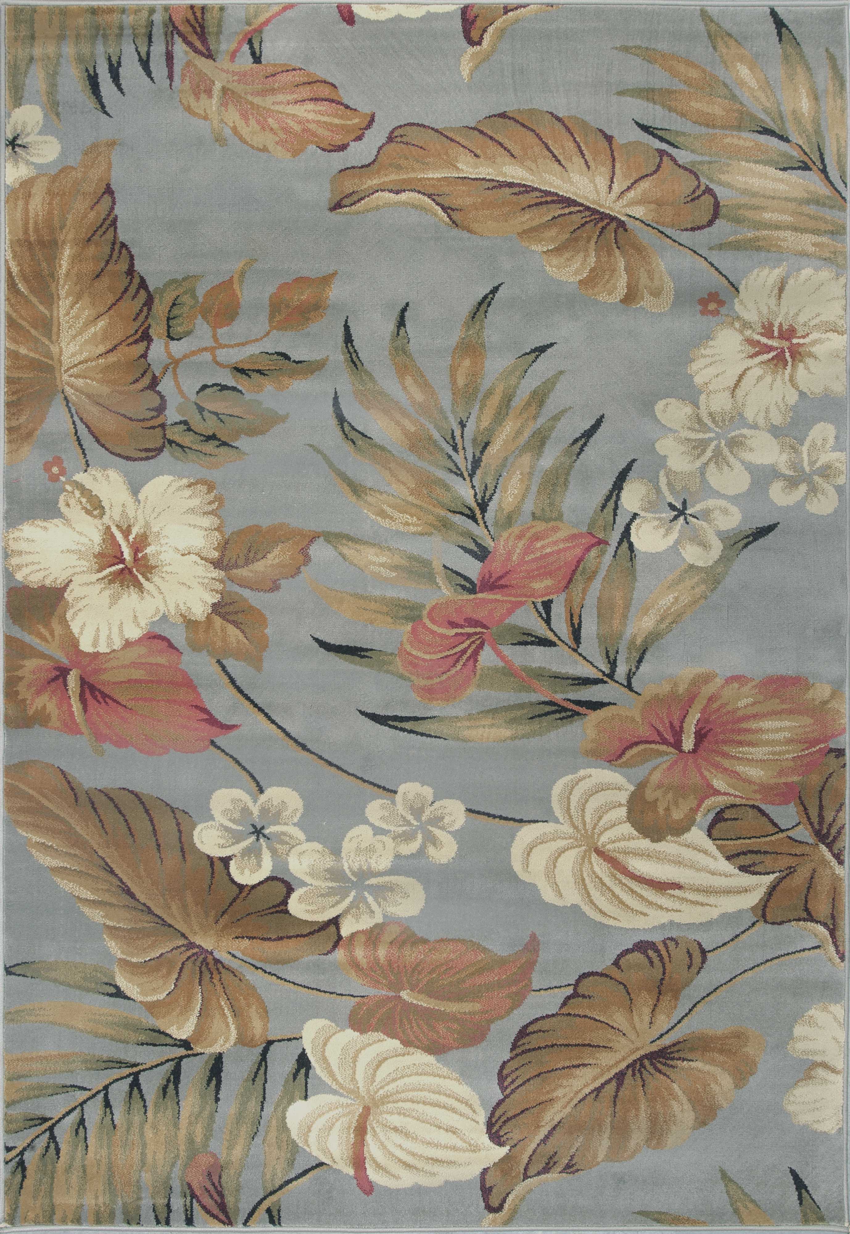 47" X 63" Slate Polypropylene Rug