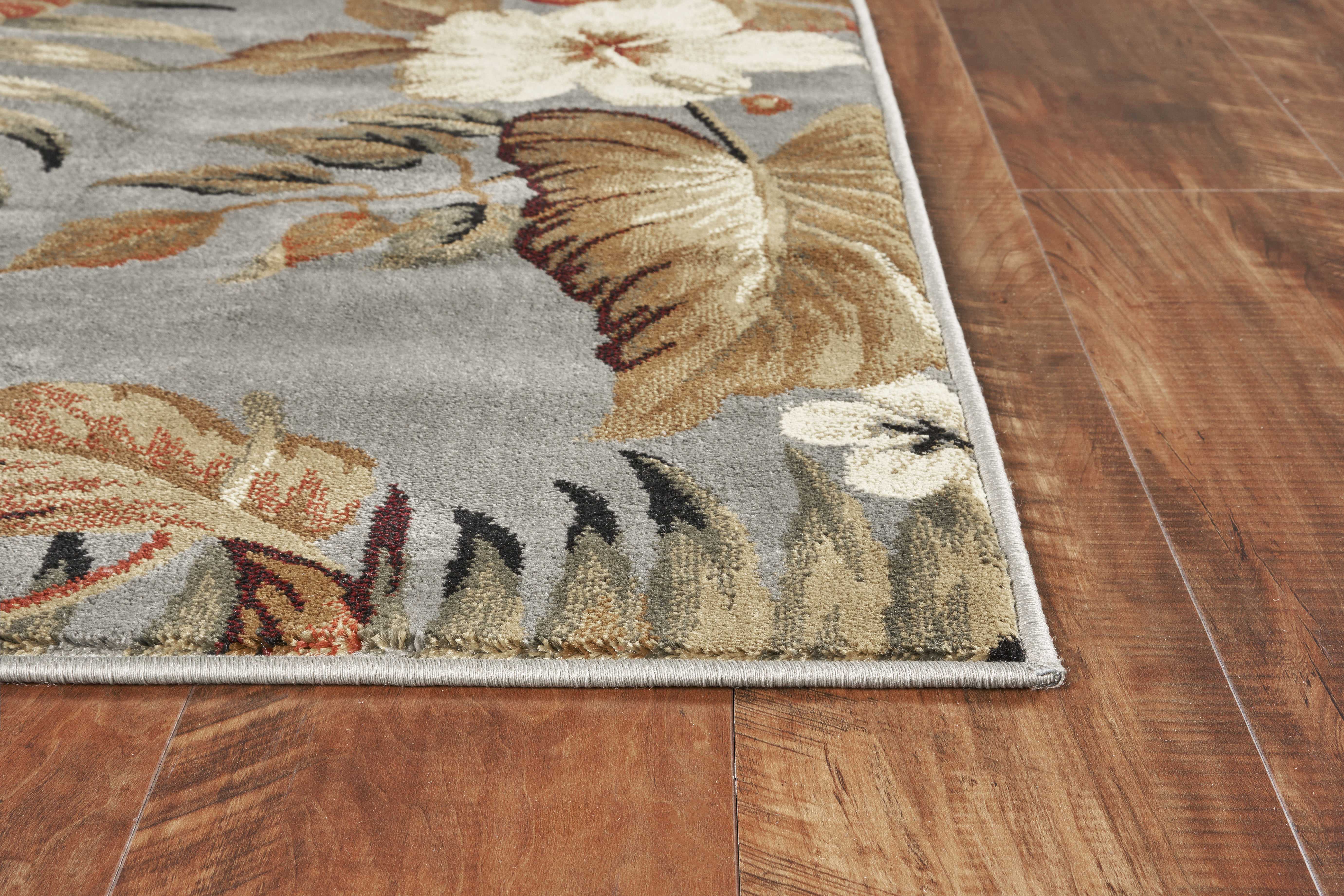 63" X 63" Slate Polypropylene Rug