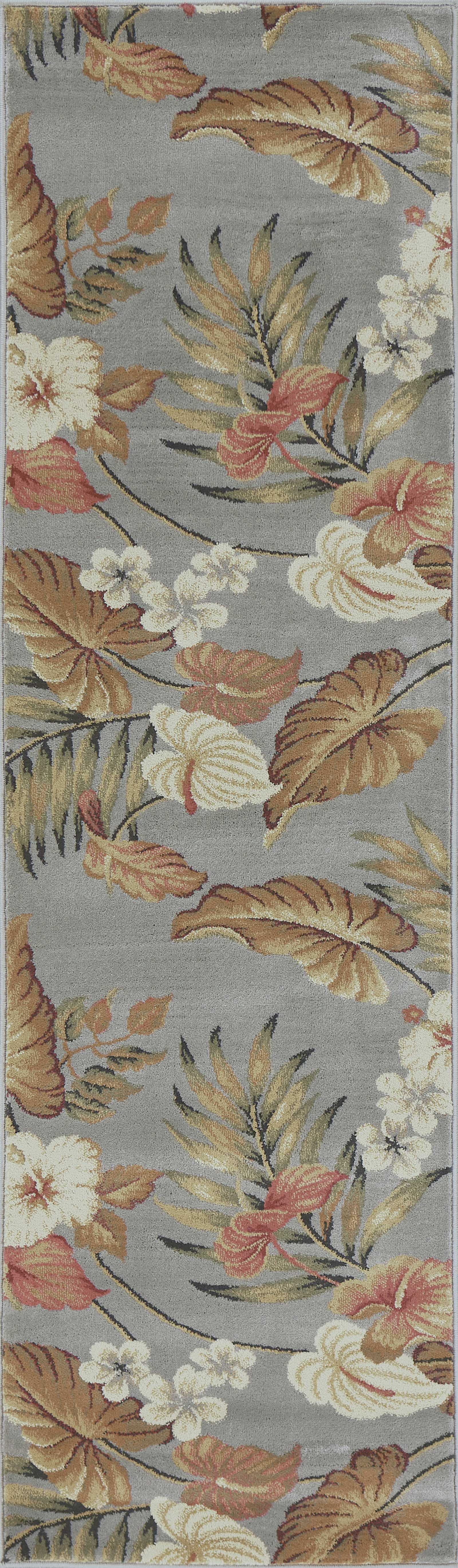 63" X 91" Slate Polypropylene Rug