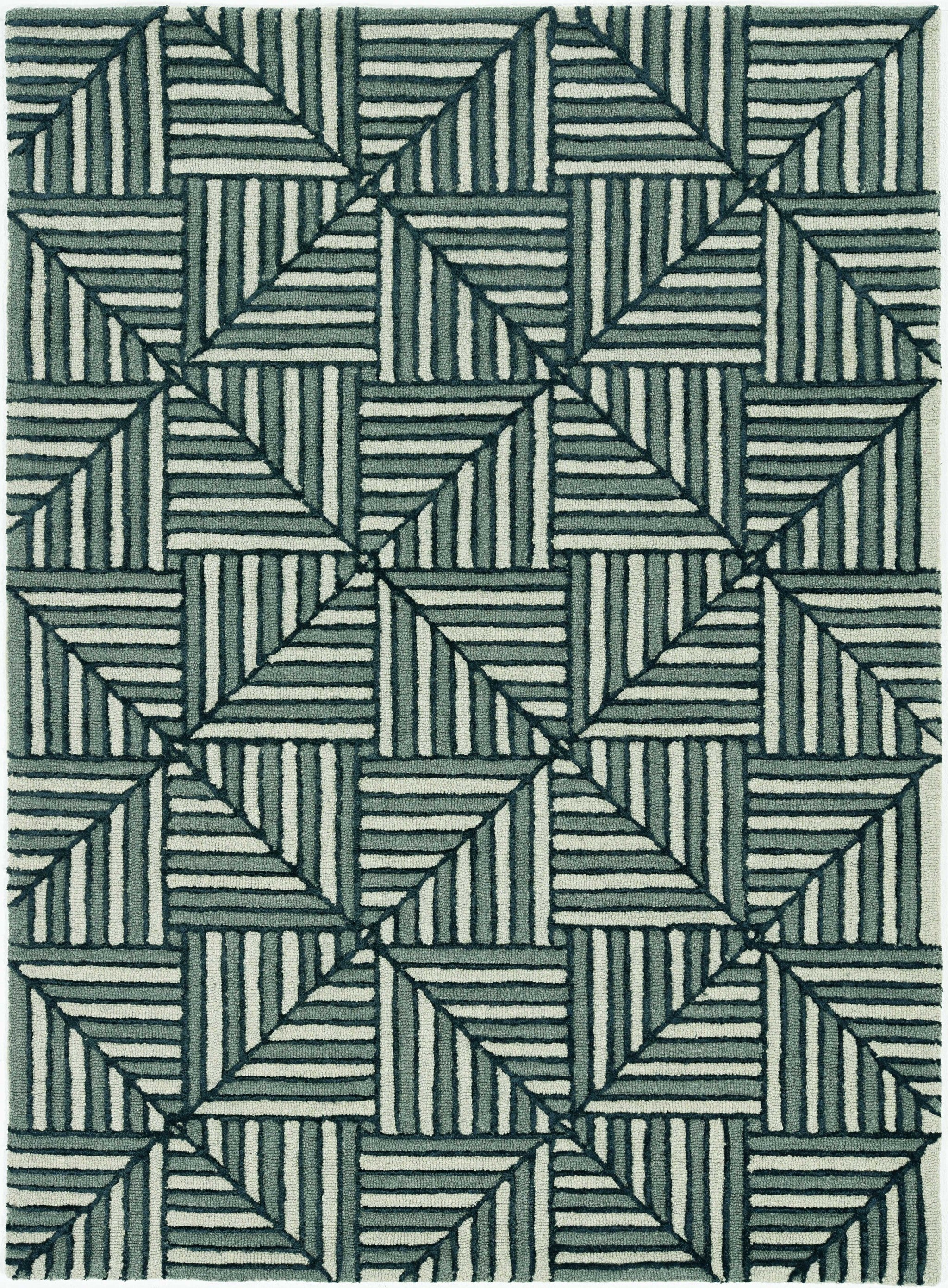 60" X 84" Navy or  Charcoal Wool or Viscose Rug