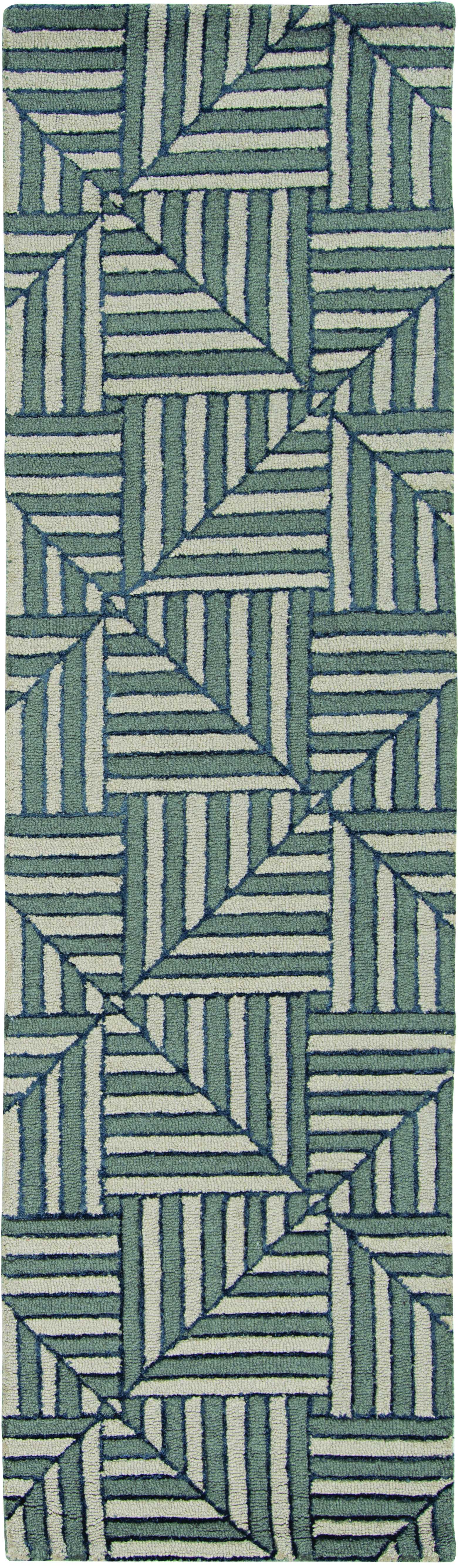 60" X 84" Navy or  Charcoal Wool or Viscose Rug