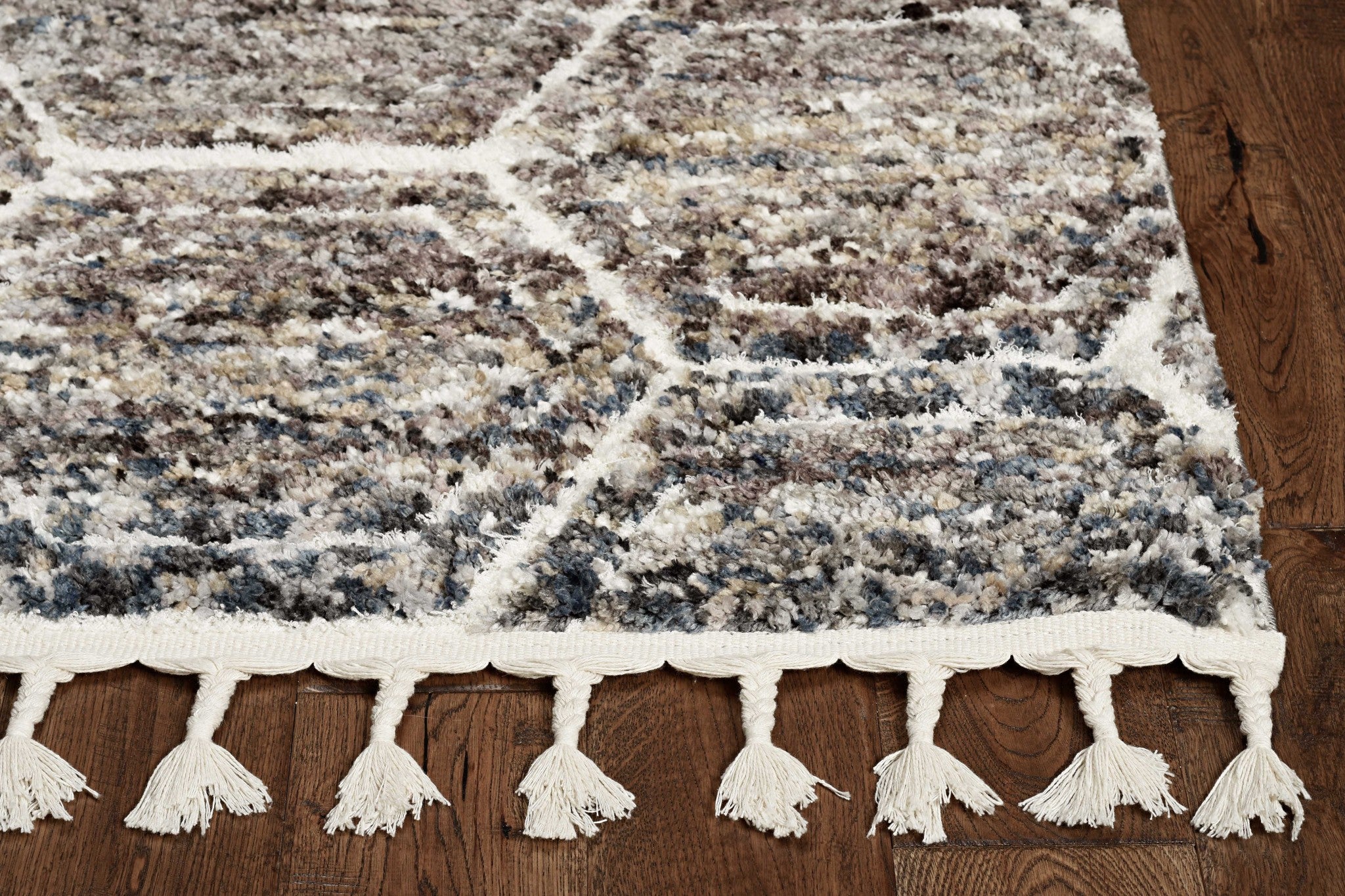 96" X 120" Navy or  Charcoal Wool or Viscose Rug