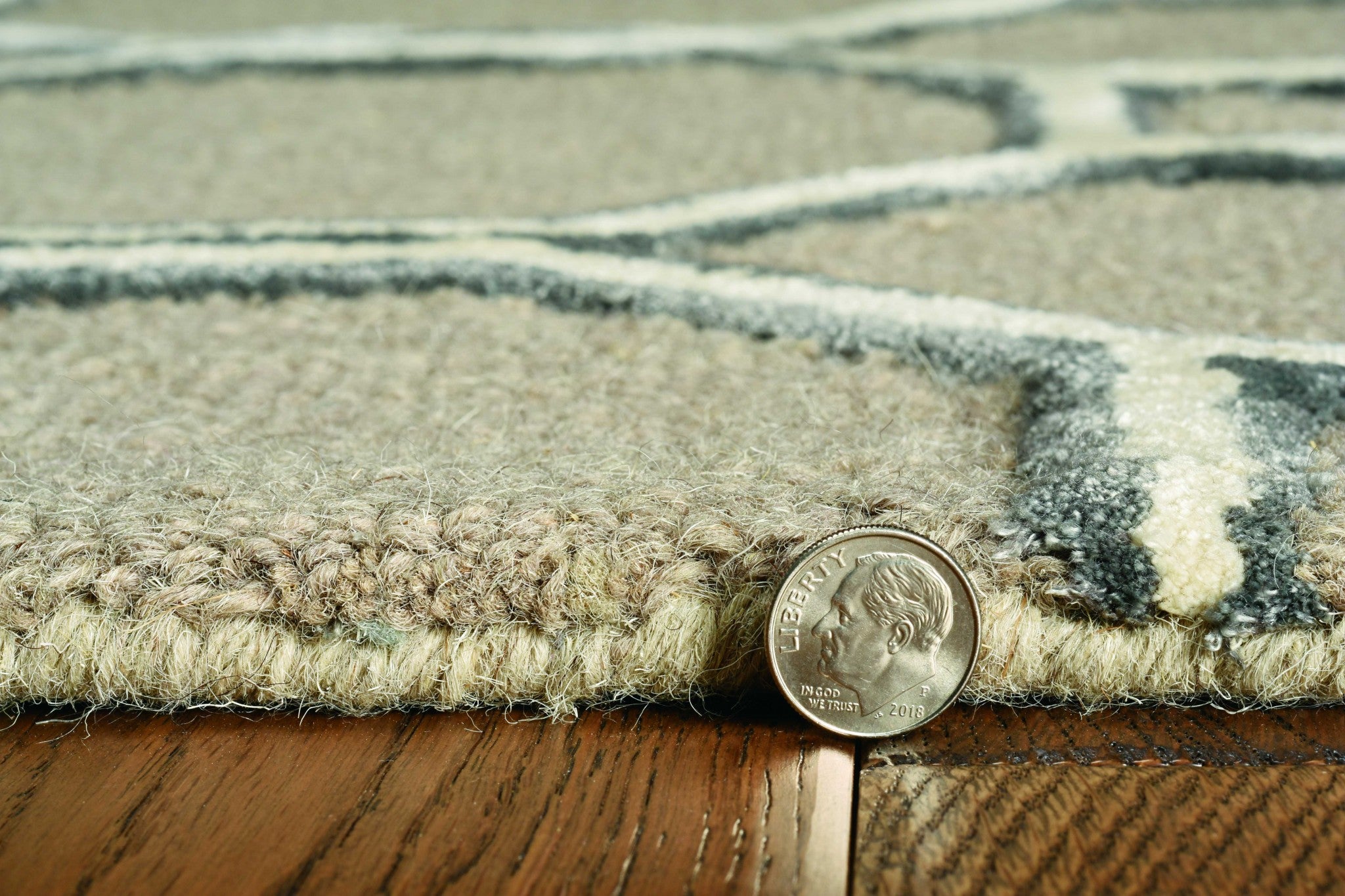 27" X 96" Mocha Wool or Viscose Rug