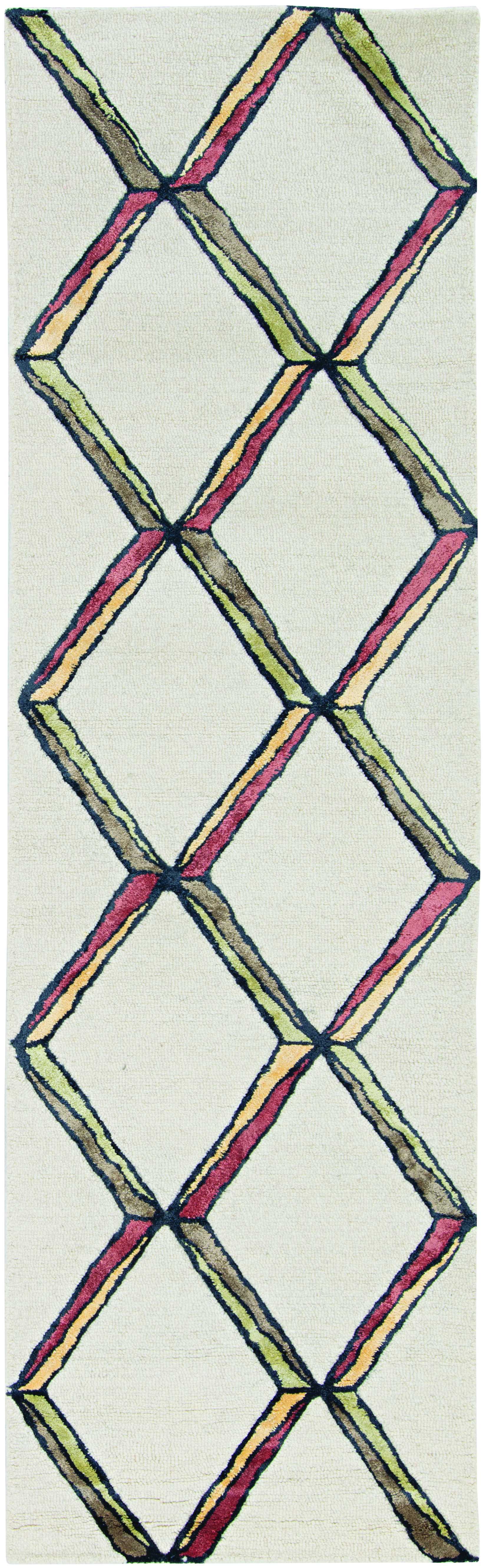 60" X 84" Cream or  Gold Wool or Viscose Rug