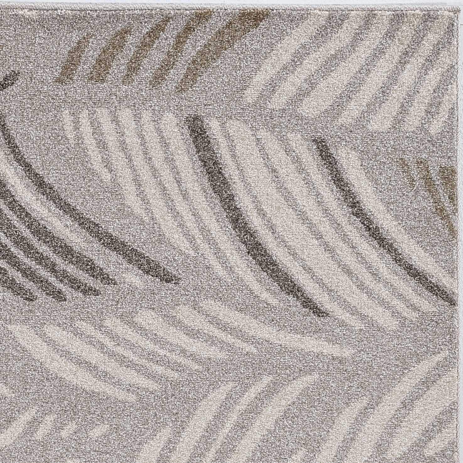 39" X 59" Grey Polypropelene Rug