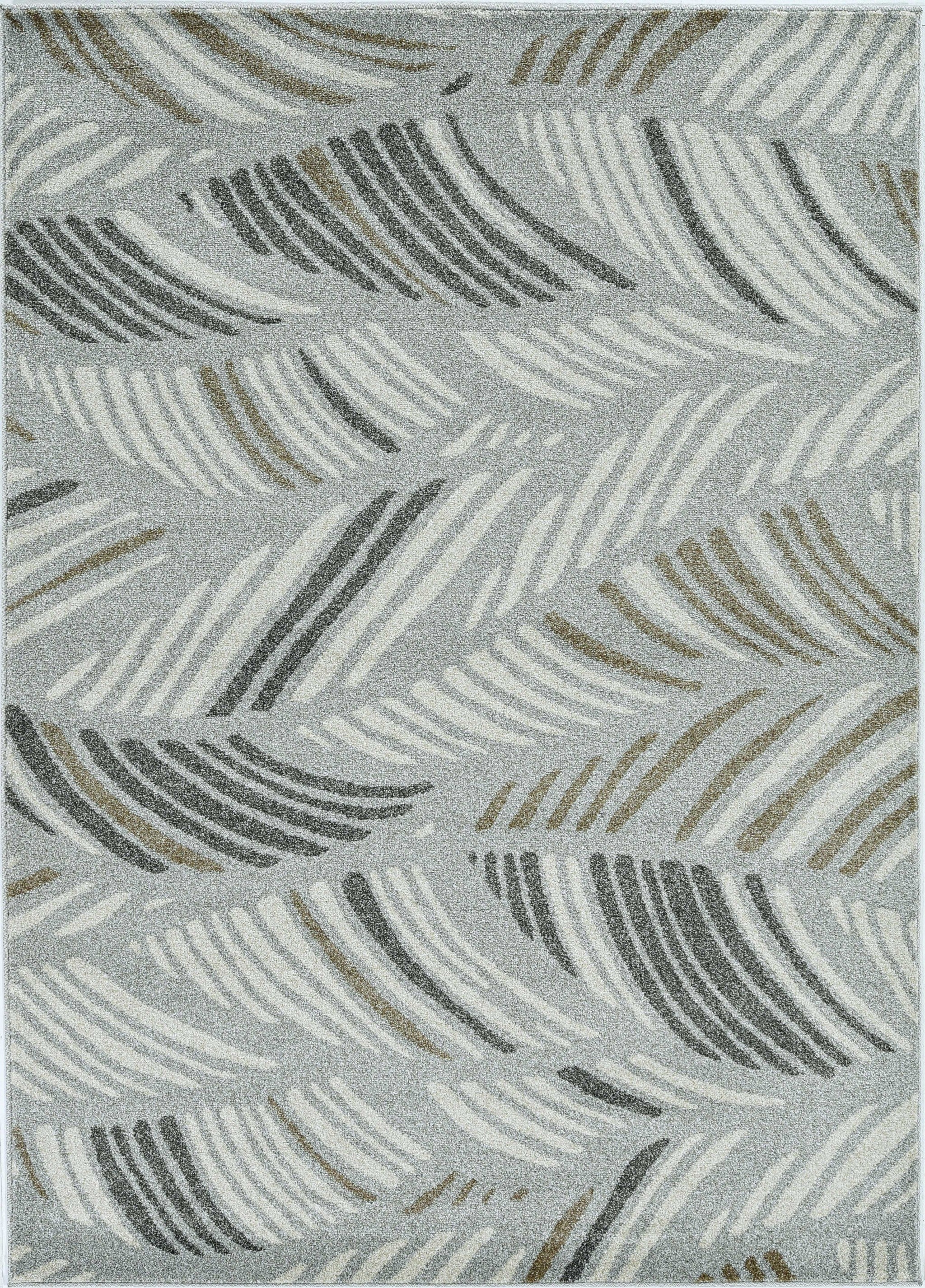 79" X 114" Grey Polypropelene Rug