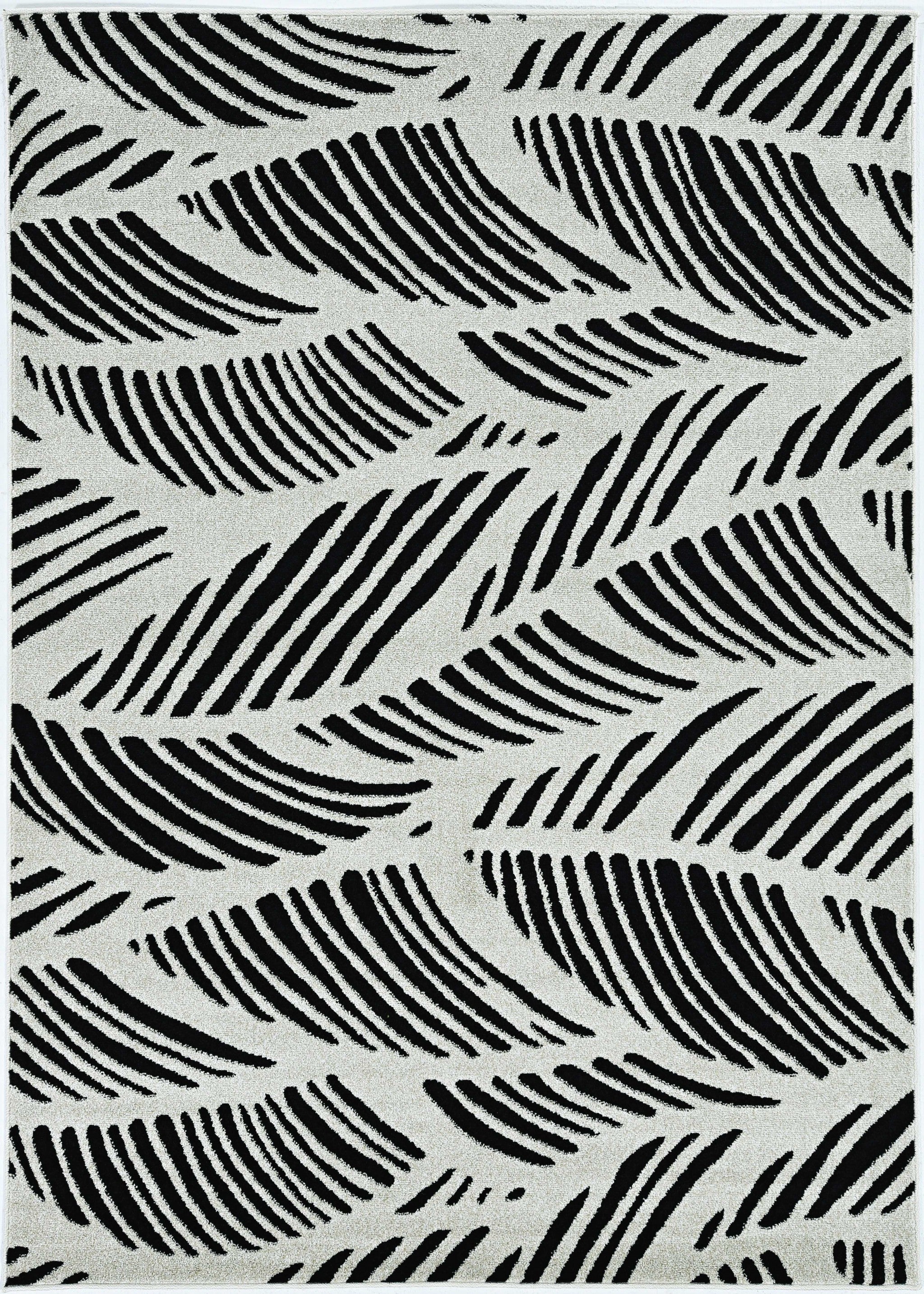 79" X 114" Black or  White Polypropelene Rug
