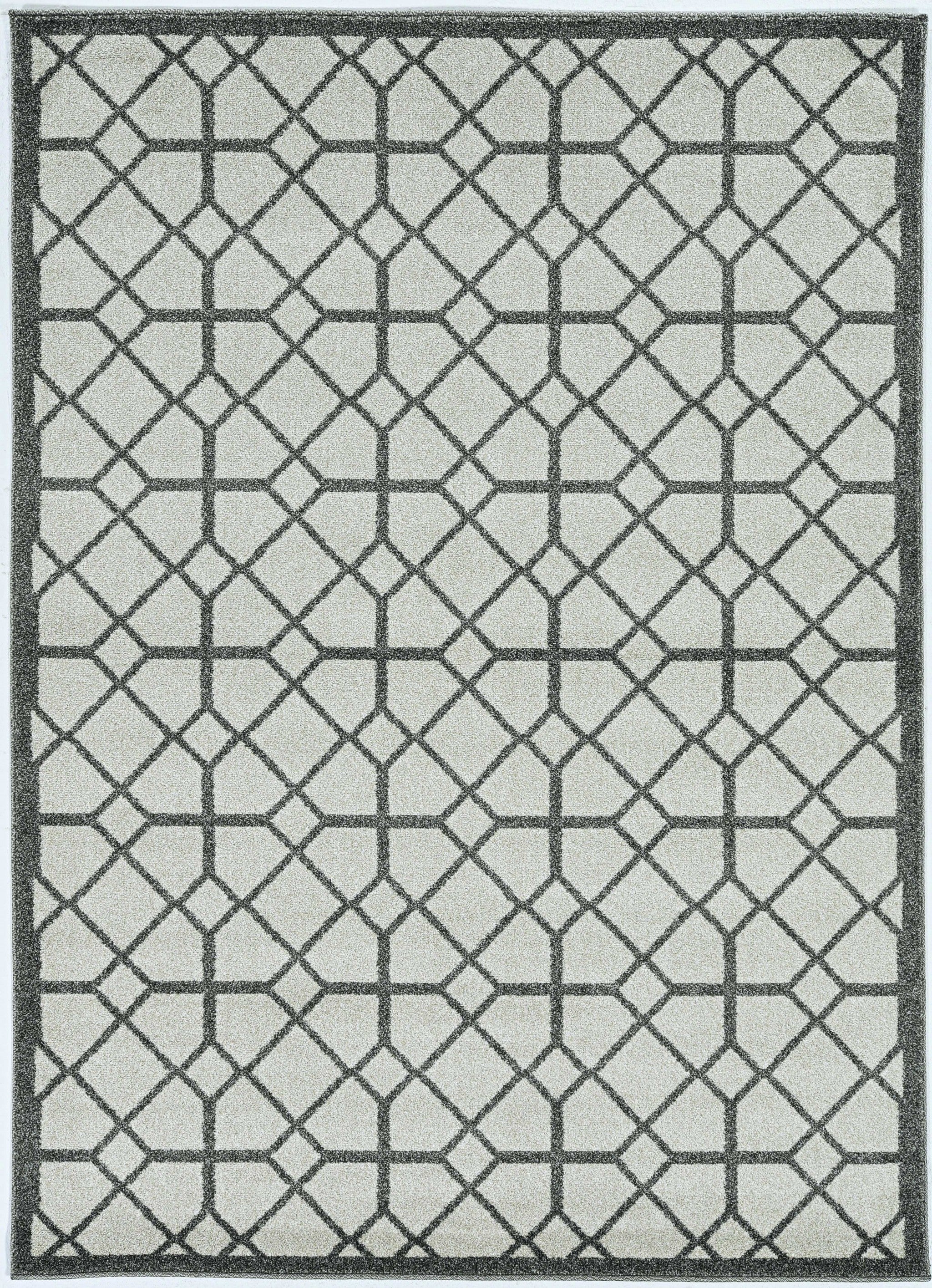79" X 114" Ivory or Grey Polypropelene Rug