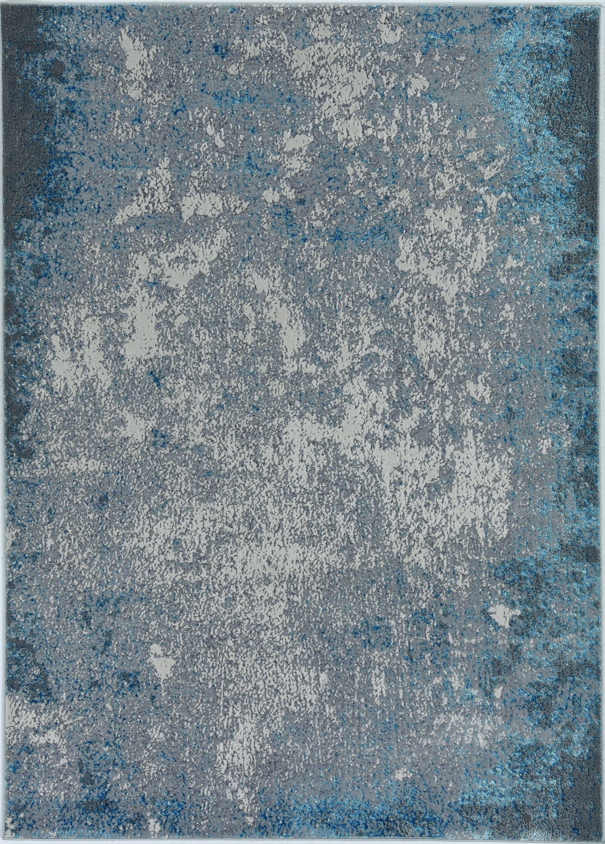 118" X 158" Silver or  Blue Polypropelene or Polyester Rug
