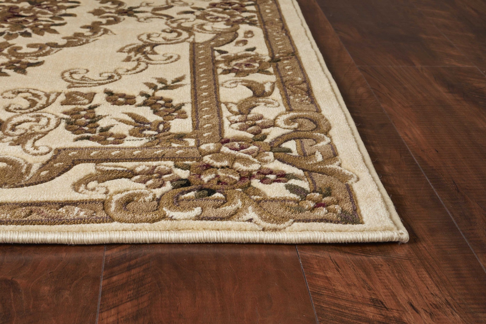 60" X 84" Ivory  Wool or Jute Rug