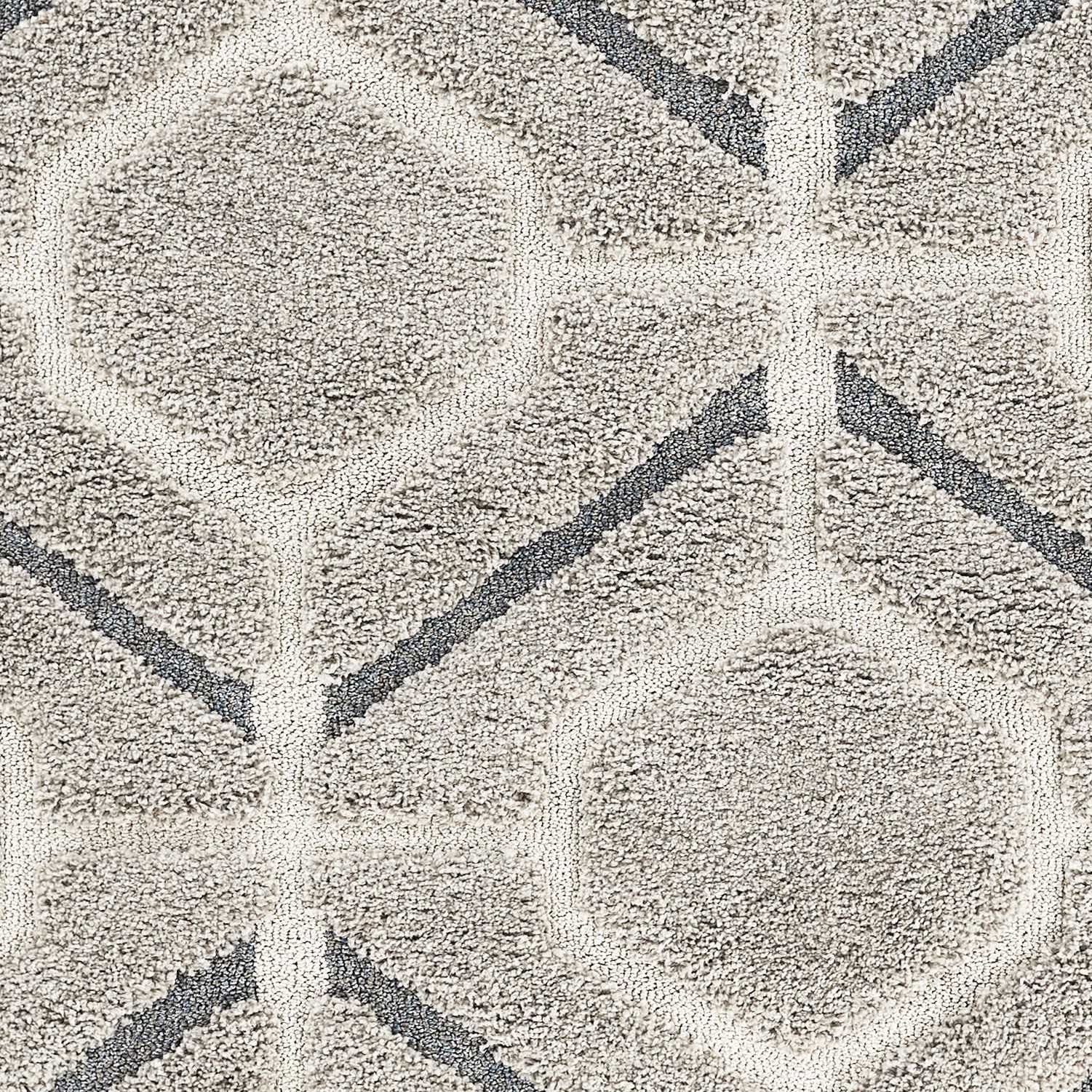94" X 126" Grey Polypropelene Rug