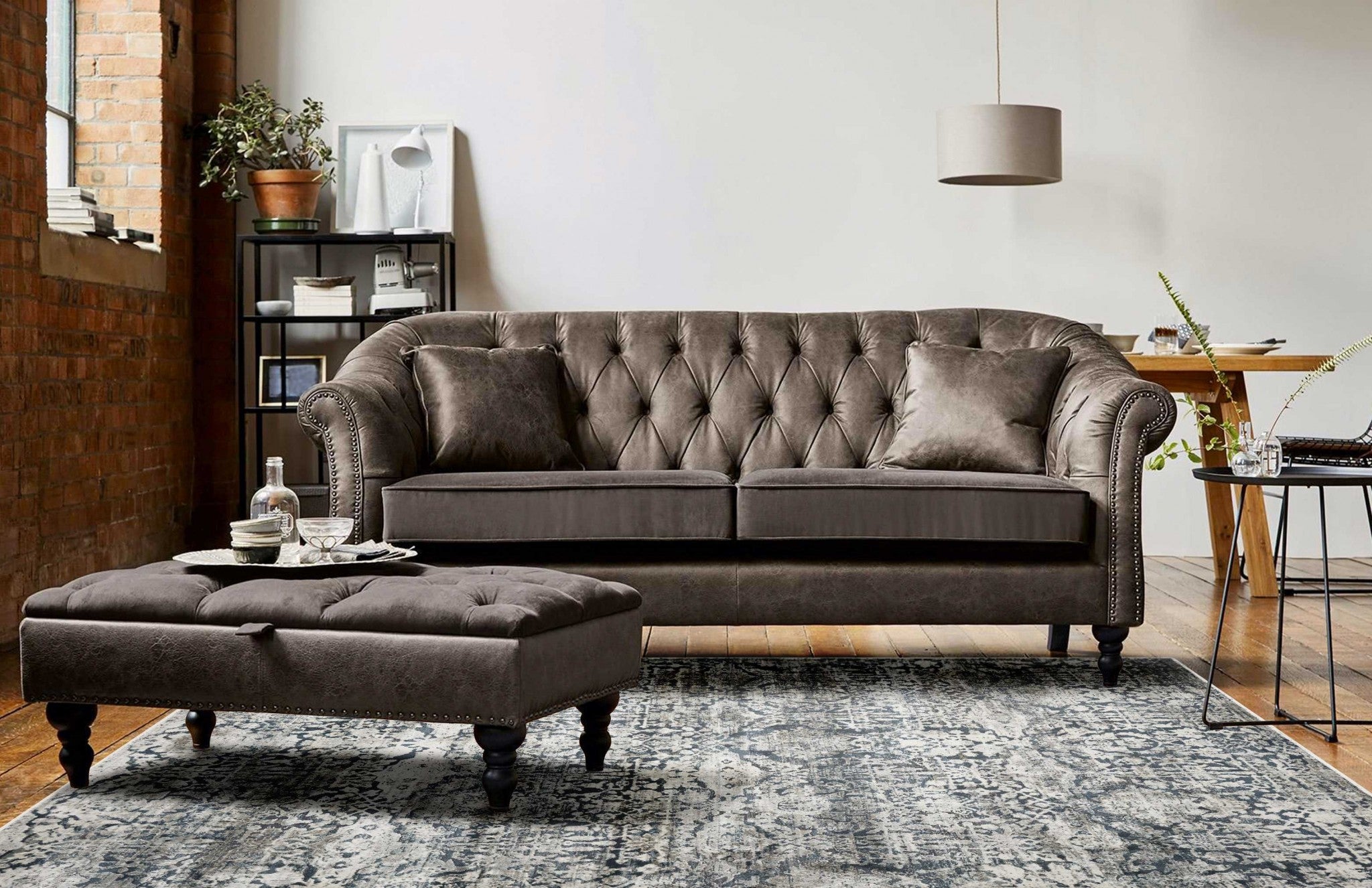 39" X 59" Teal Polyester or  Viscose Rug