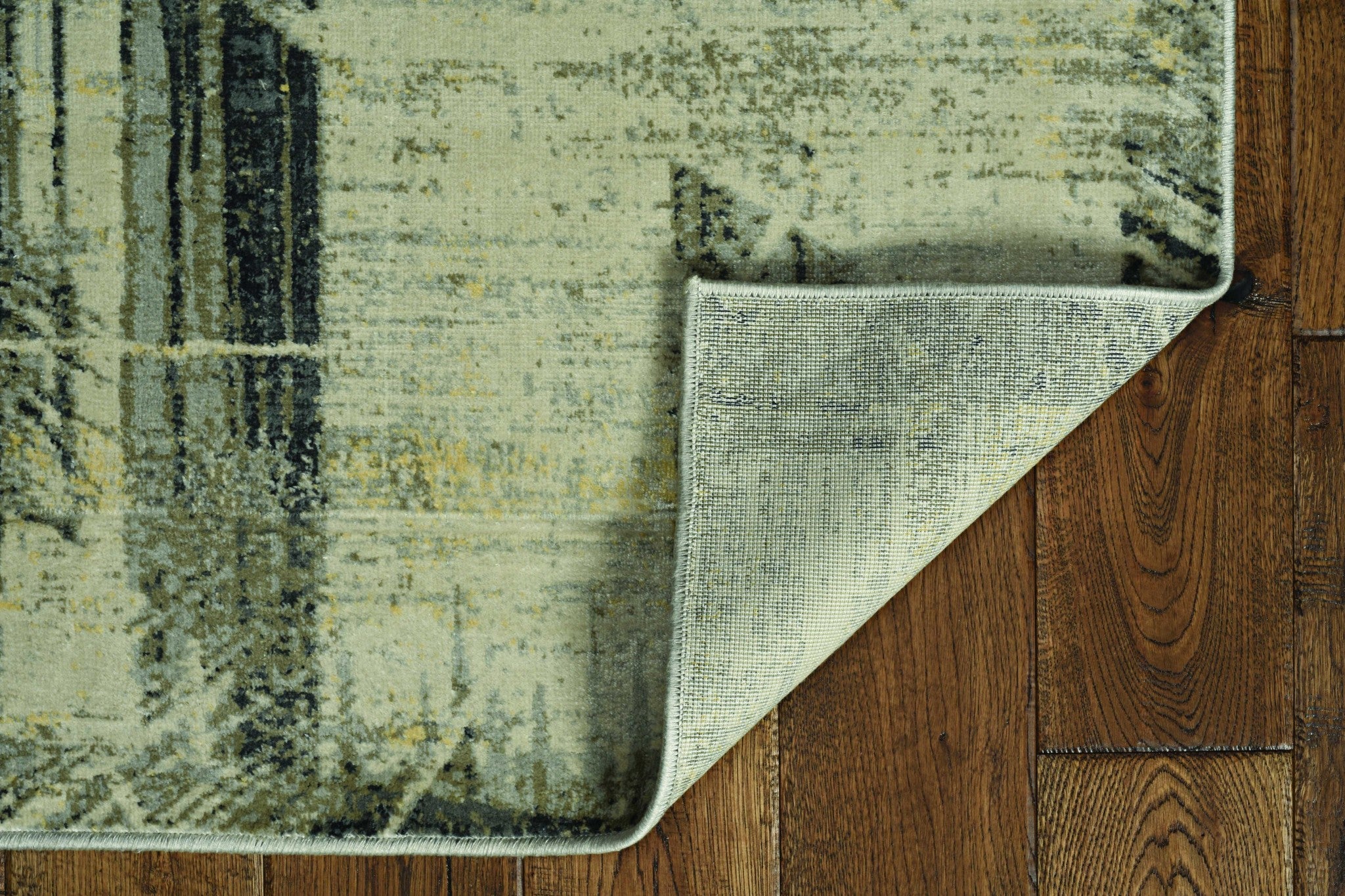 39" X 59" Grey Polyester or  Viscose Rug