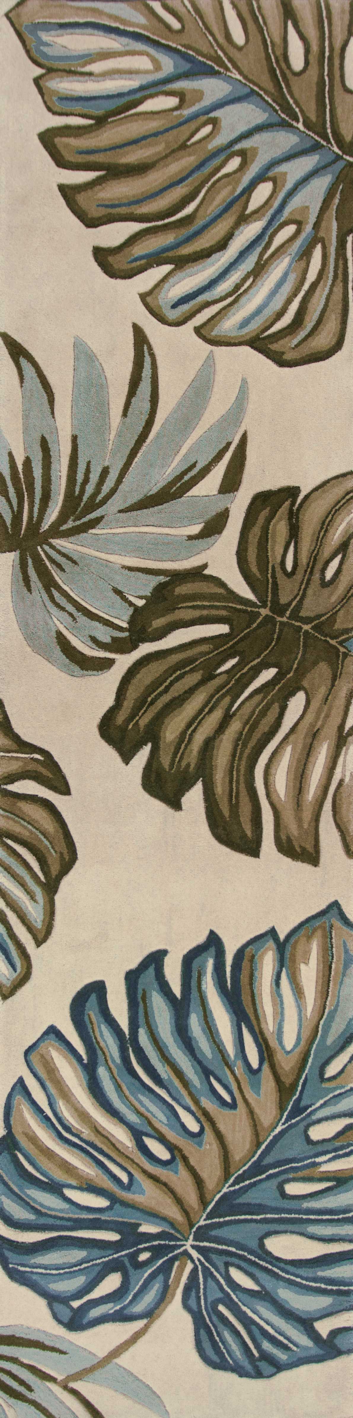 105" X 156" Grey Polyester or  Viscose Rug