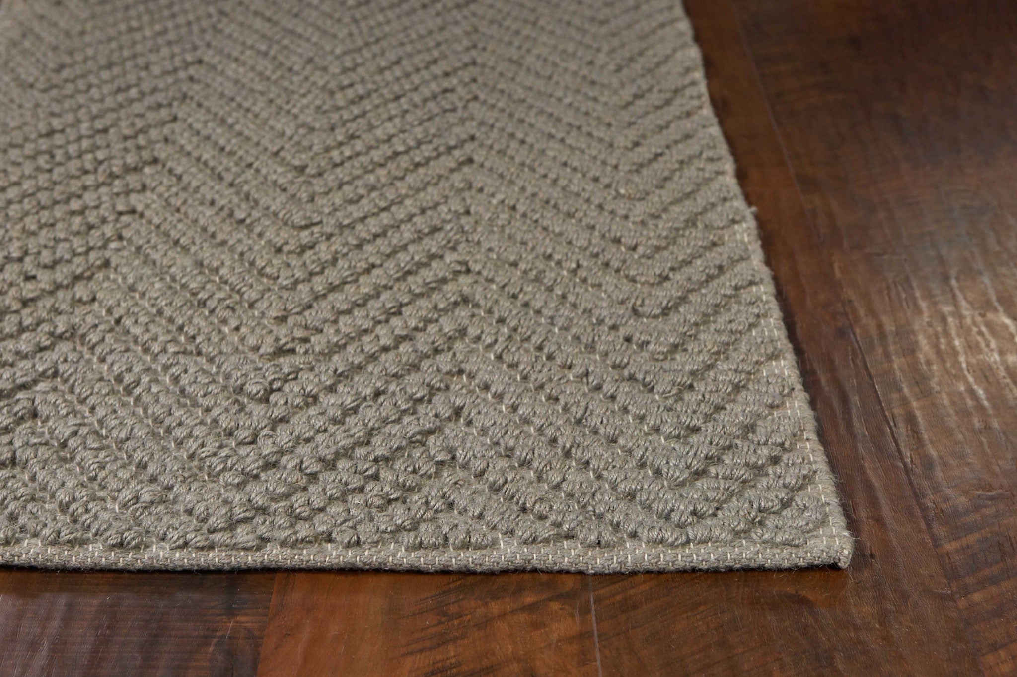 27" X 45" Grey Jute Rug