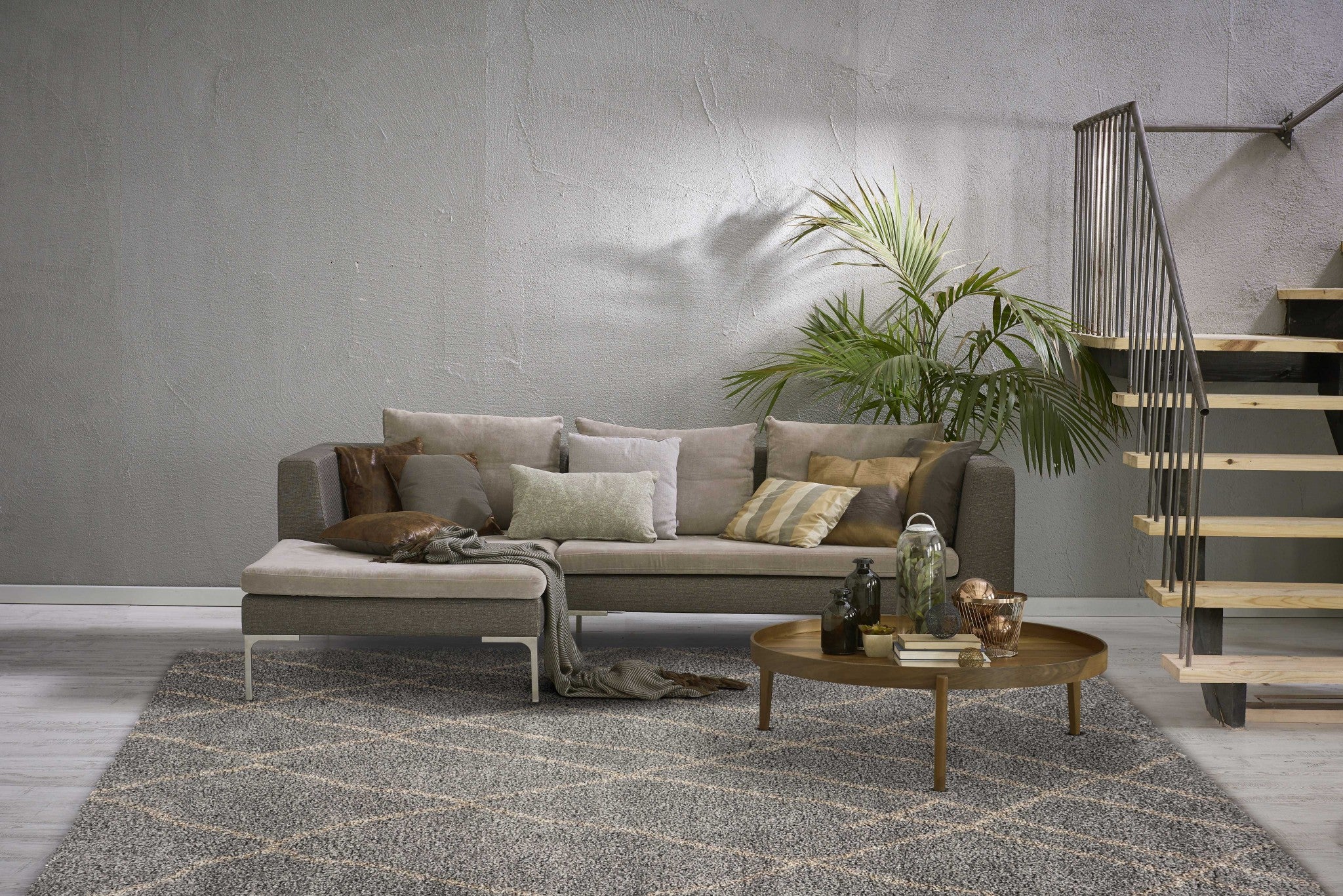 94" X 126" Slate Polypropelene Rug