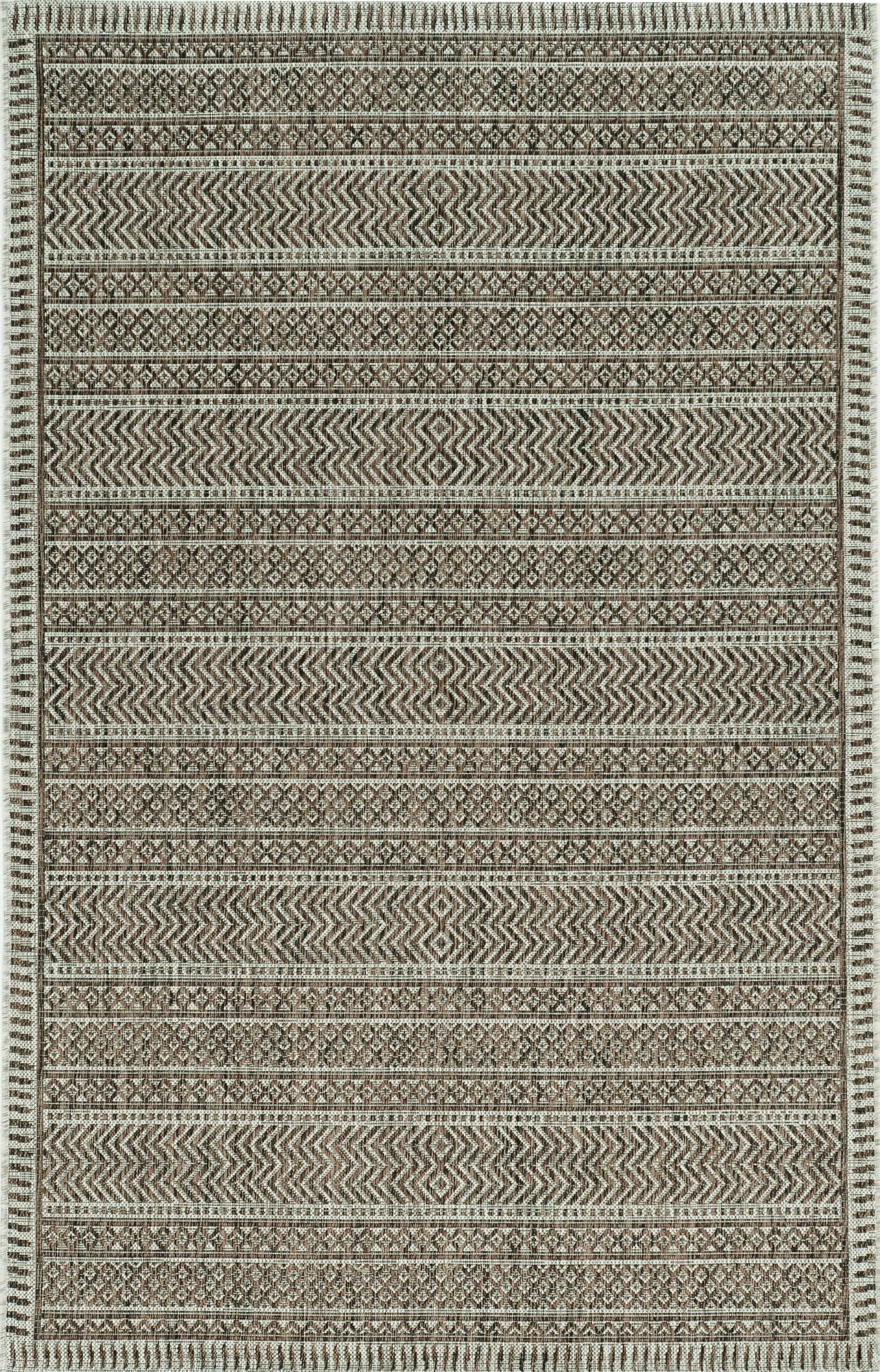 94" X 130" Mocha Polypropylene Rug