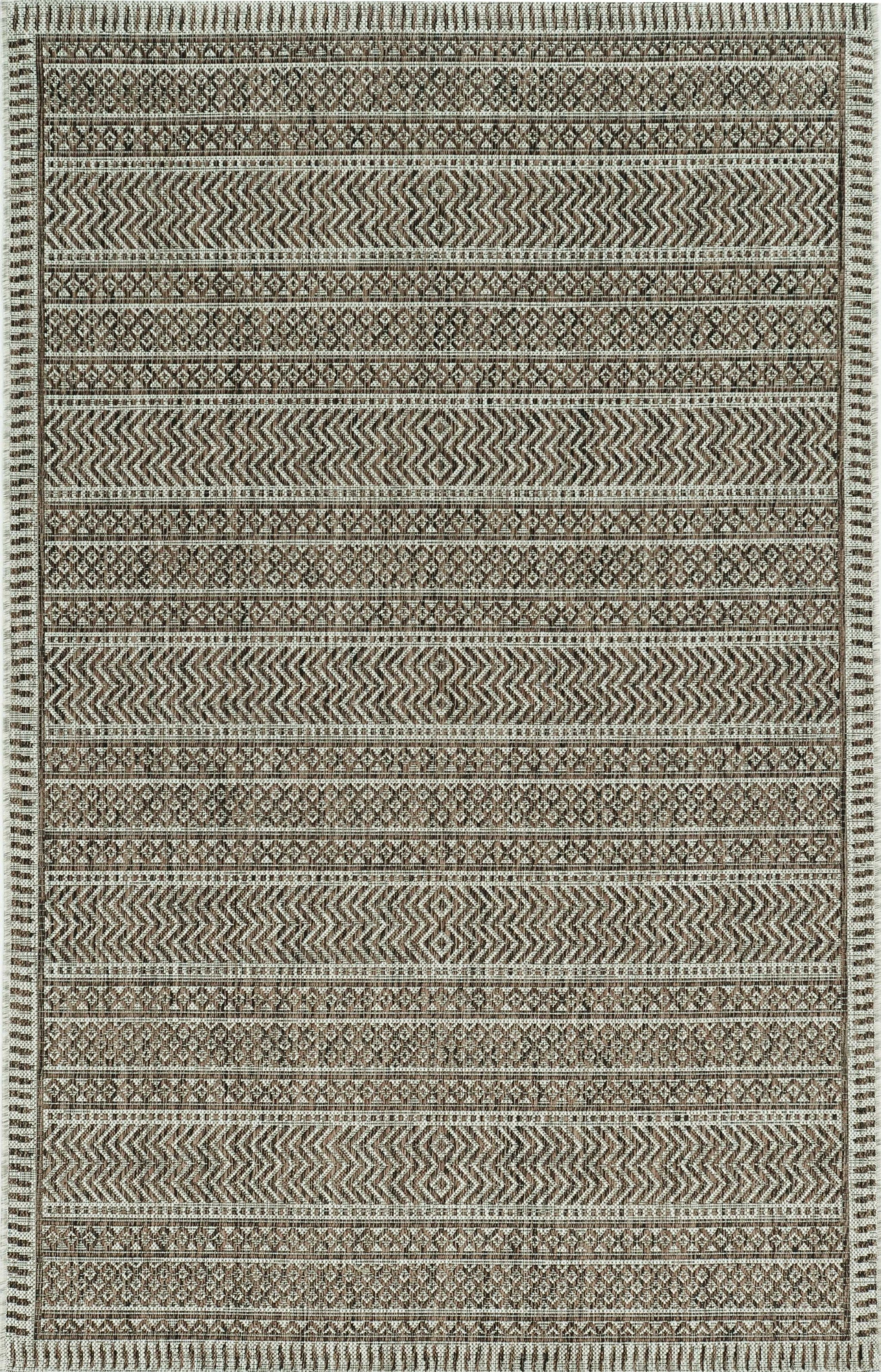 94" X 94" Mocha Polypropylene Rug