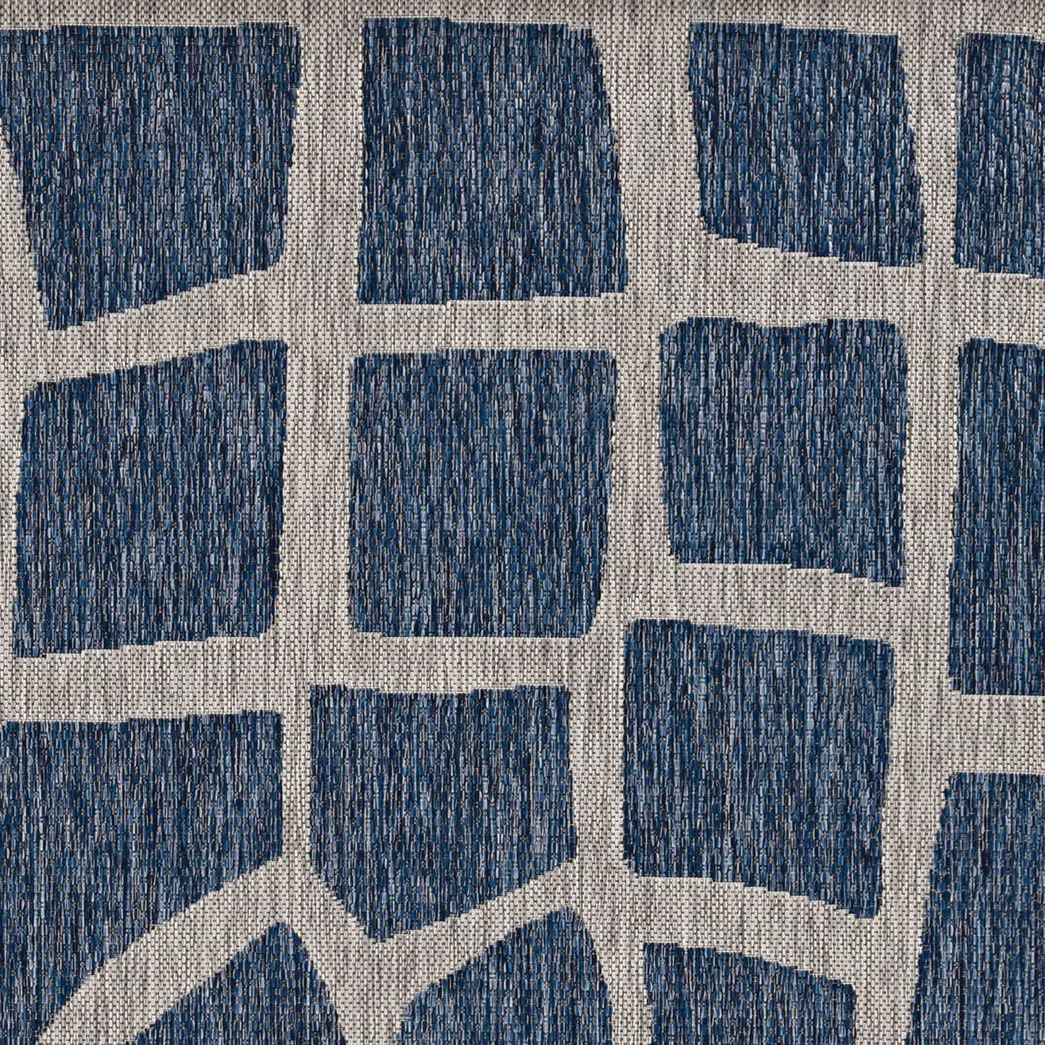 94" X 130" Blue or  Grey Polypropylene Rug