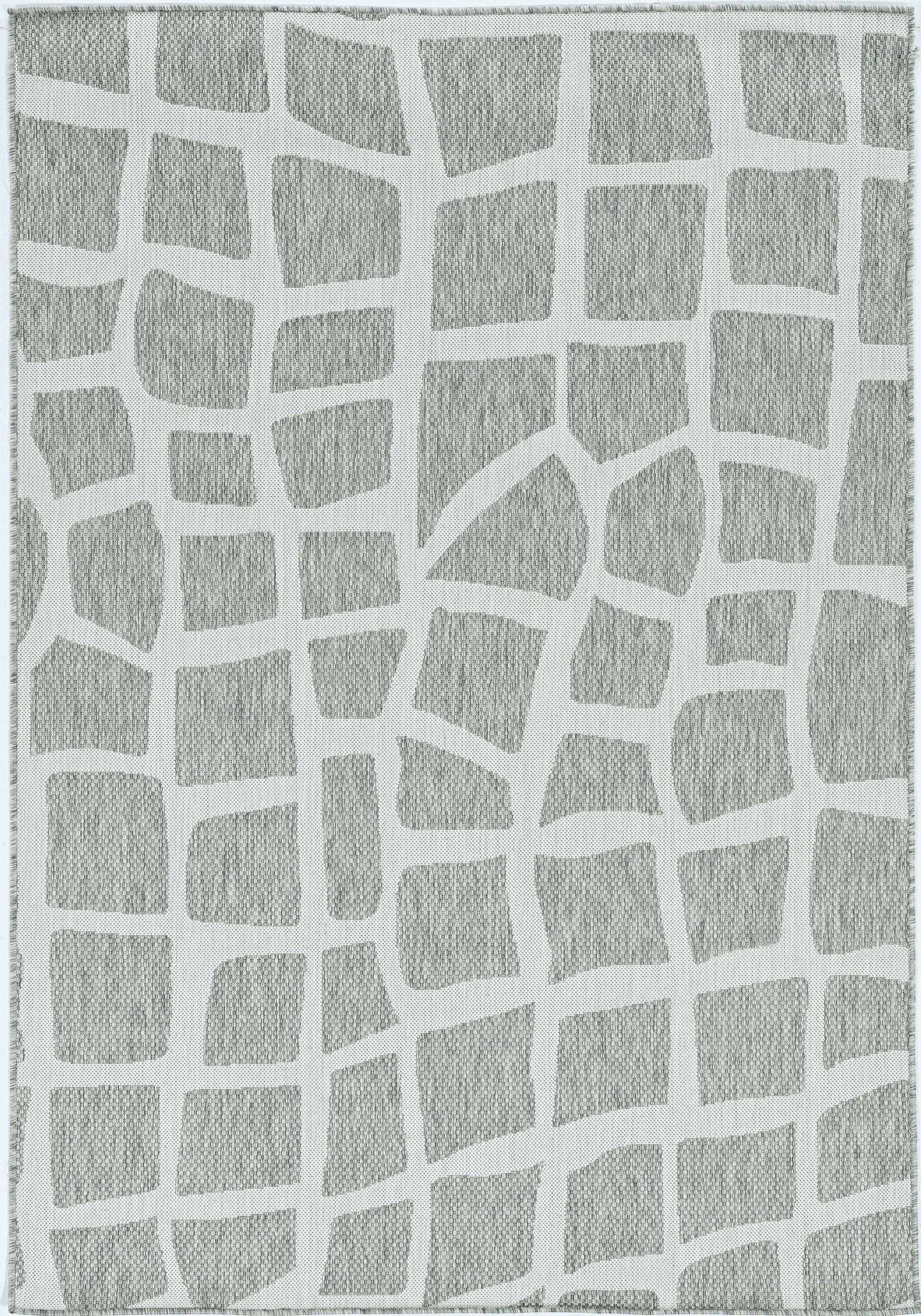 47" X 31" Ivory or Grey Polypropylene Rug