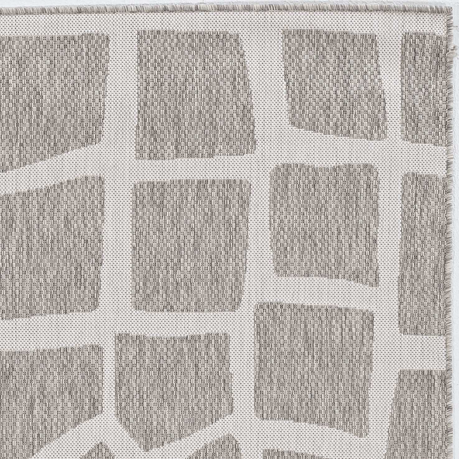 39" X 59" Ivory or Grey Polypropylene Rug