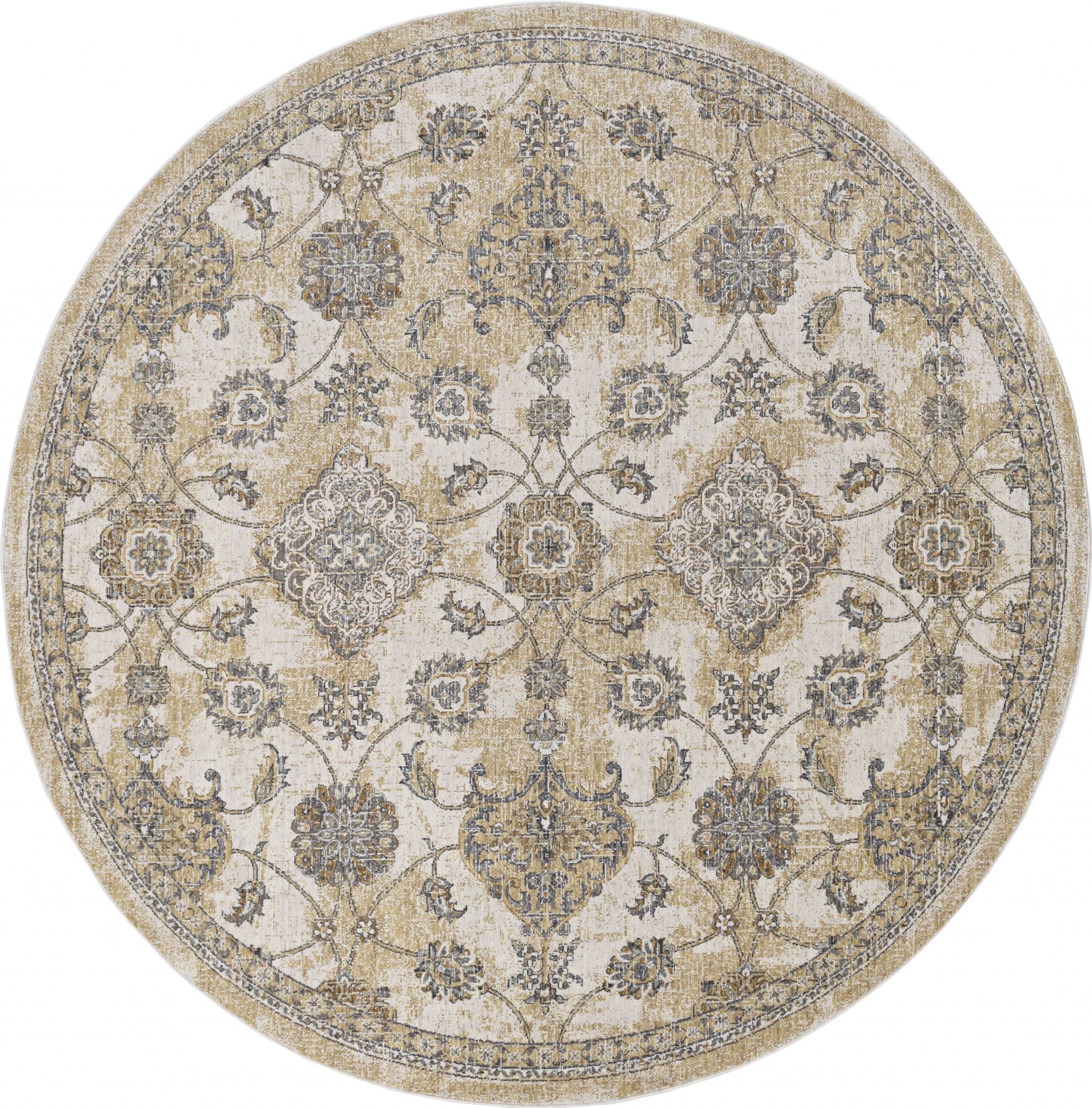 108" X 156" Ivory  Sand Wool Rug