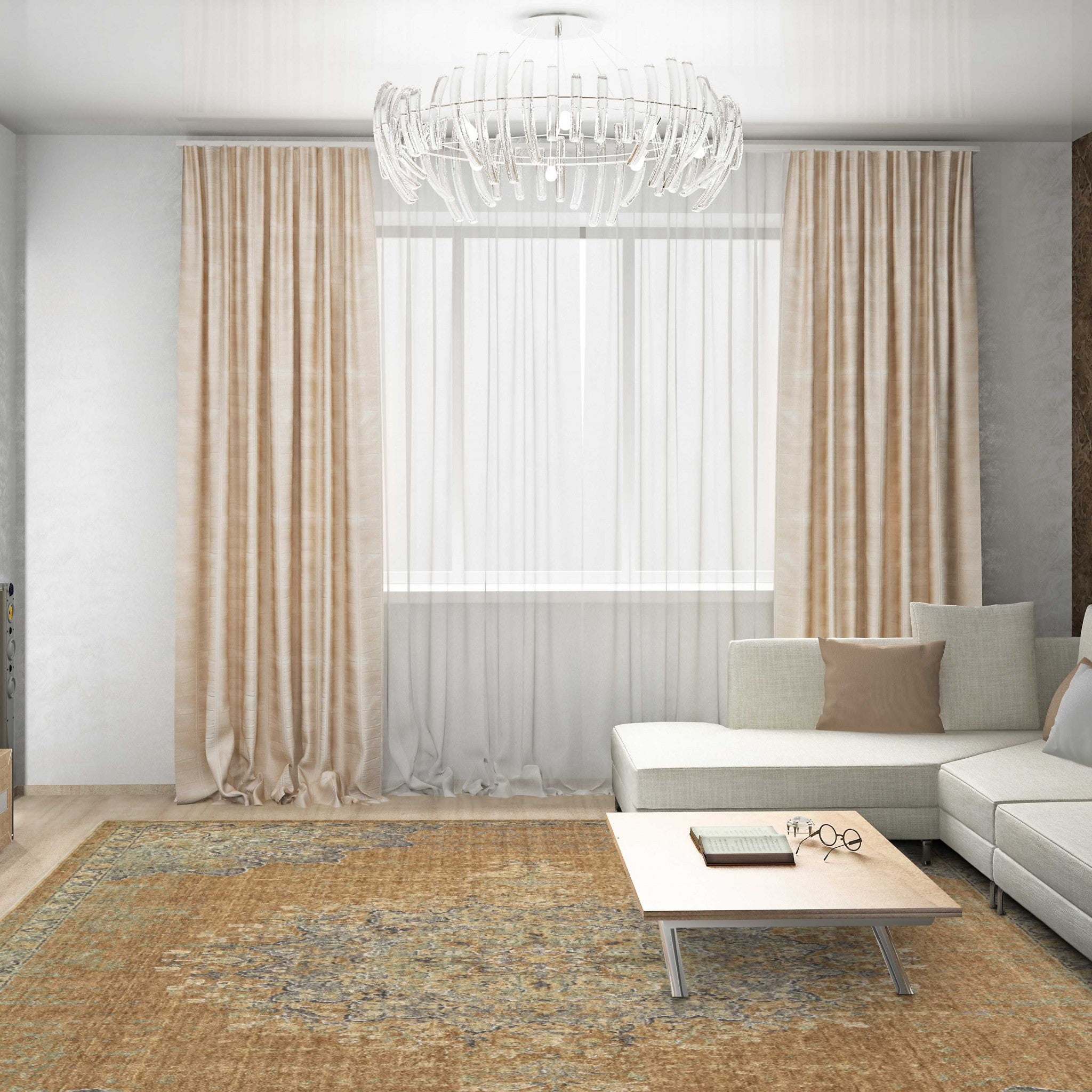 27" X 39" Coffee Wool Rug