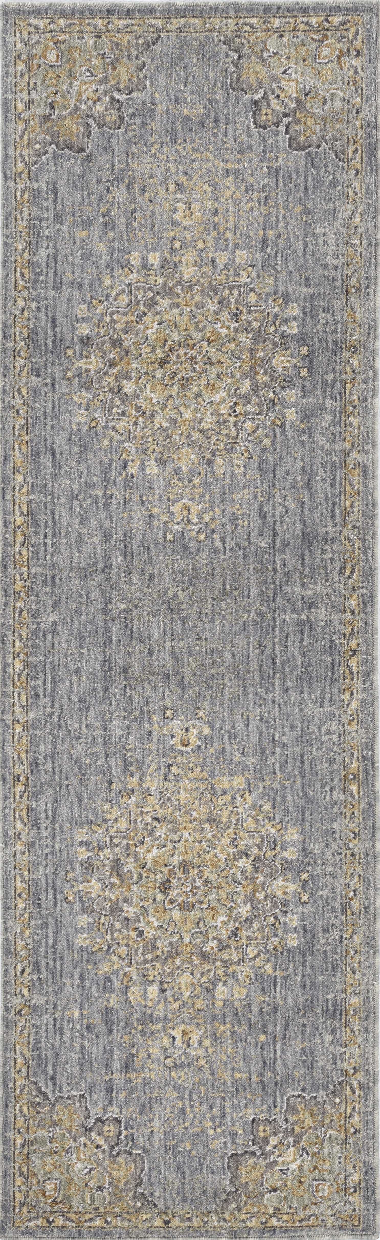 39" X 63" Slate Grey Wool Rug