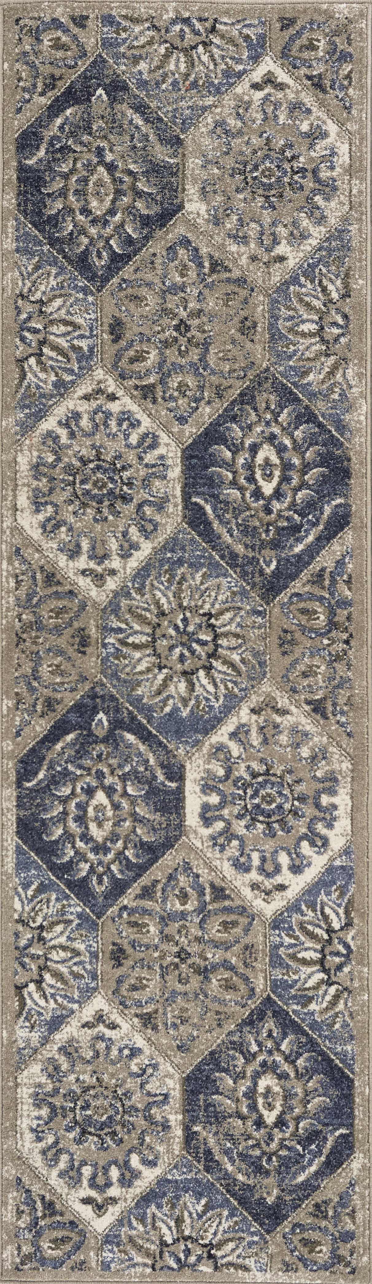 91" X 130" Pewter Polypropelene Rug