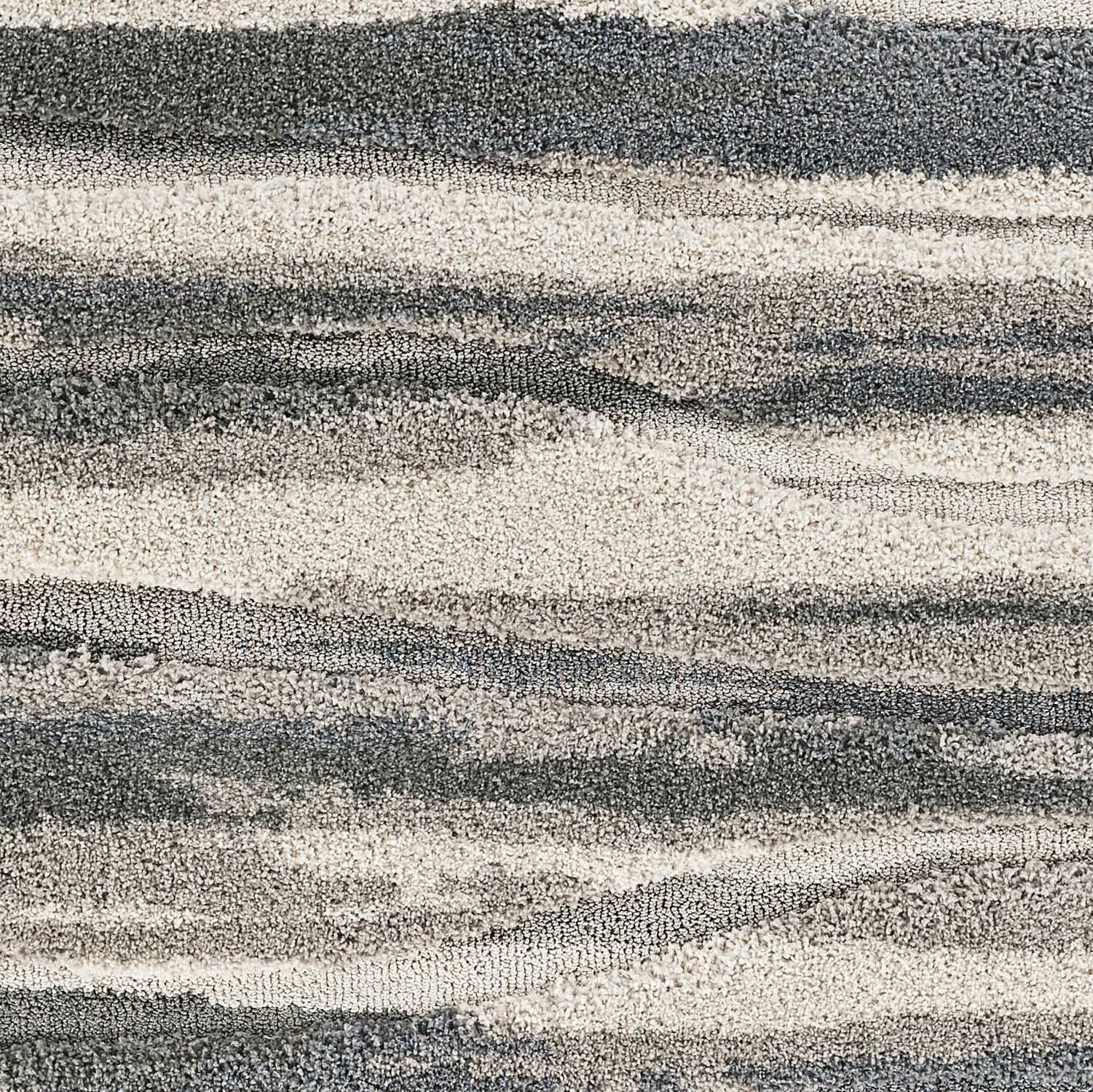 91" X 130" Pewter Polypropelene Rug