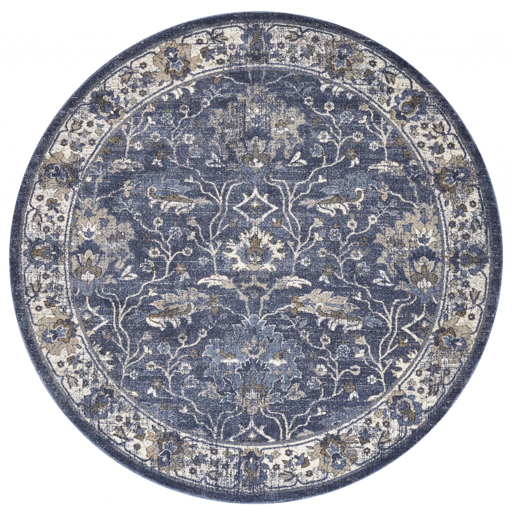 39" X 59" Denim Polypropelene Rug