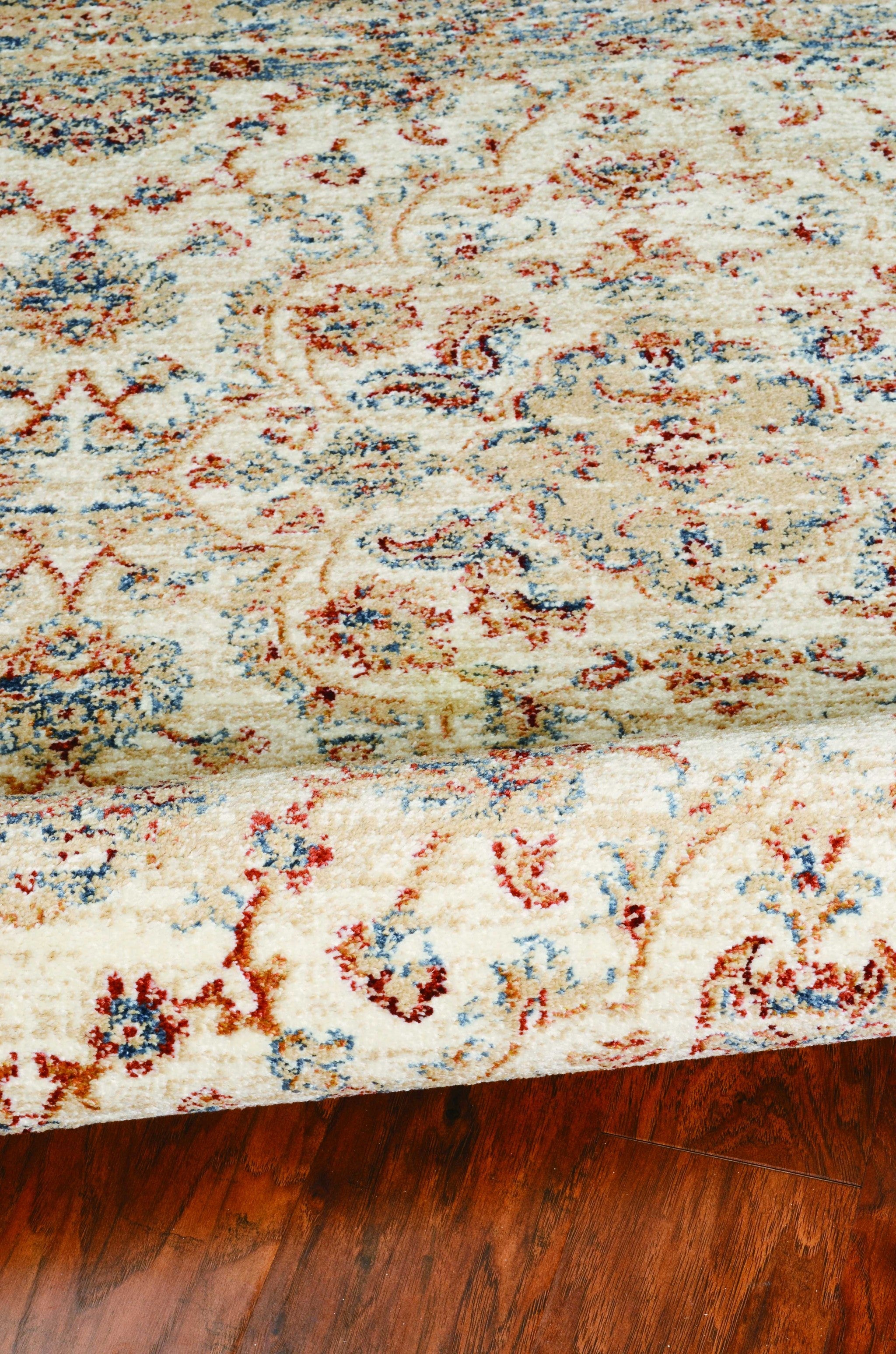 63" X 91" Ivory  Polypropelene Rug