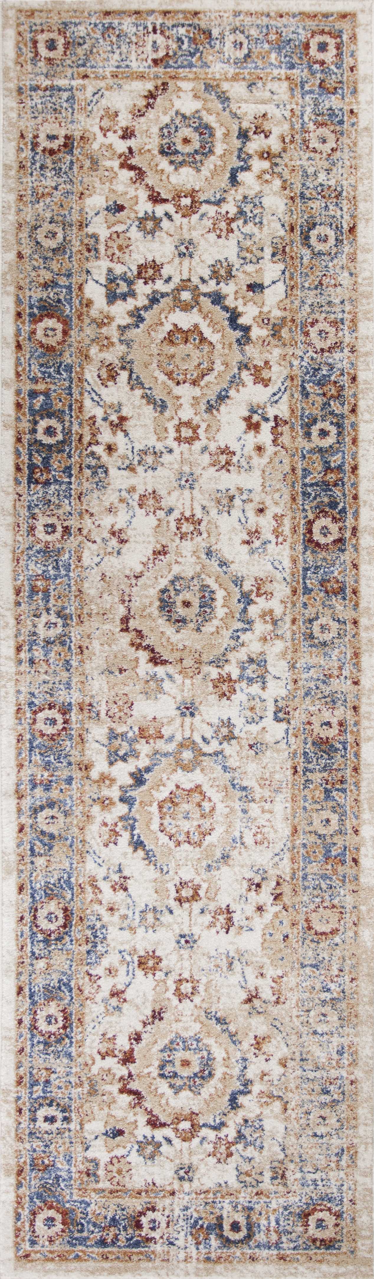 26" X 90" Ivory  Polypropelene Rug