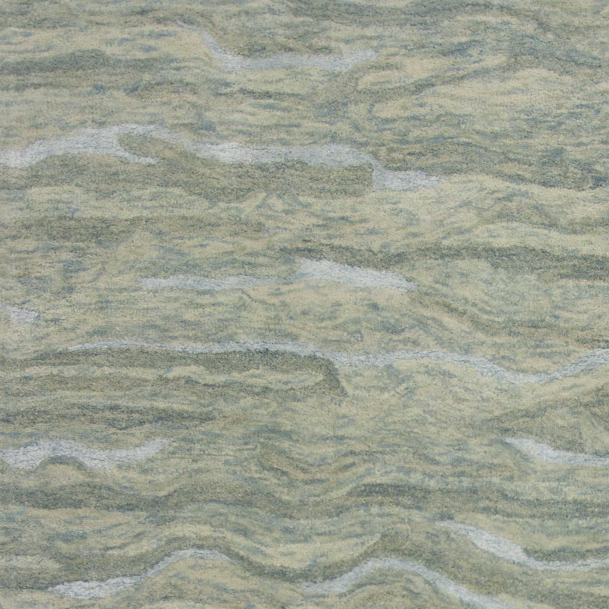 39" X 63" Seafoam Wool or Viscose Rug