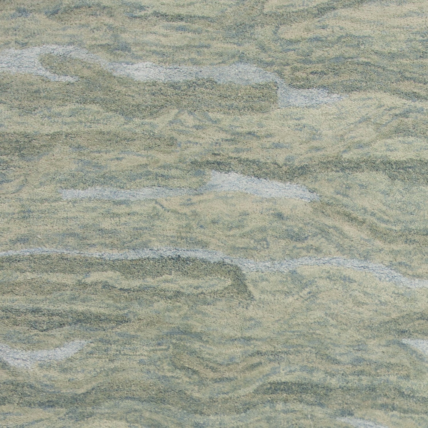 60" X 84" Seafoam Wool or Viscose Rug