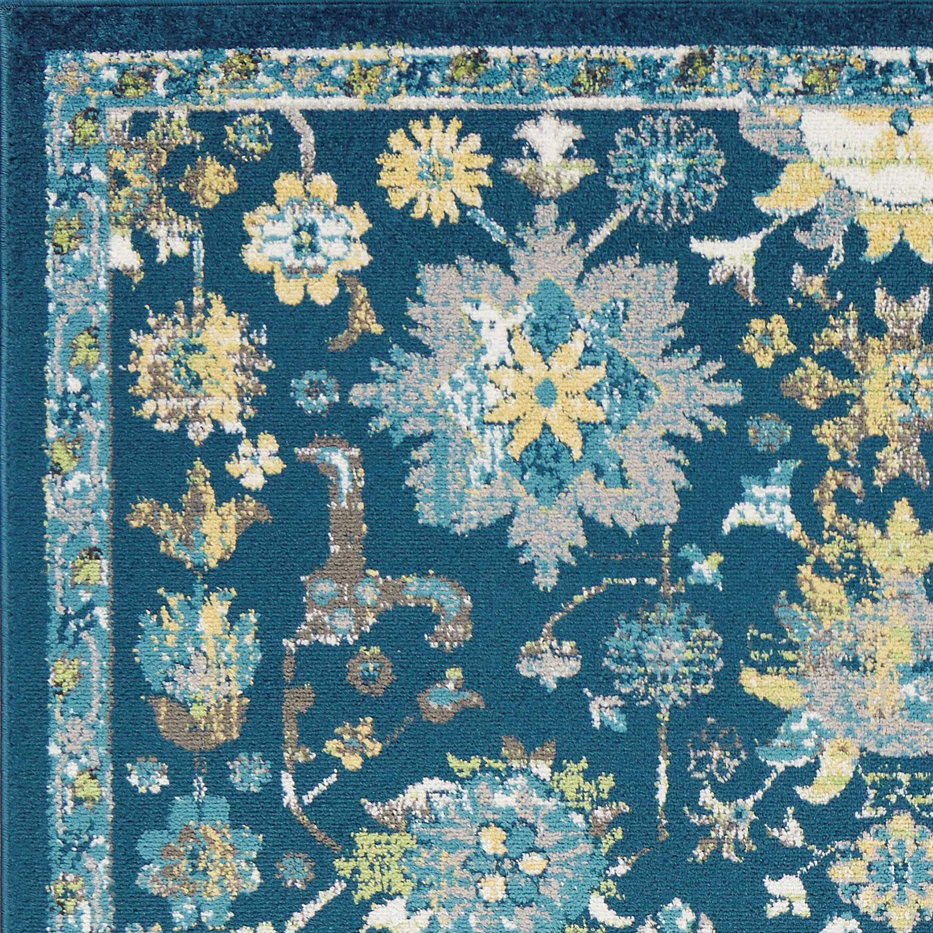 94" X 130" Teal Polypropelene Rug