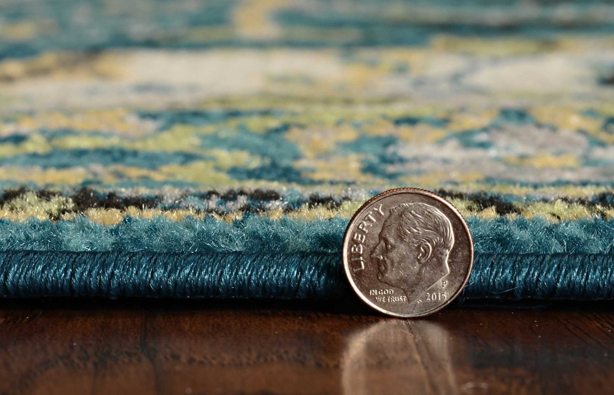 94" X 130" Teal Polypropelene Rug