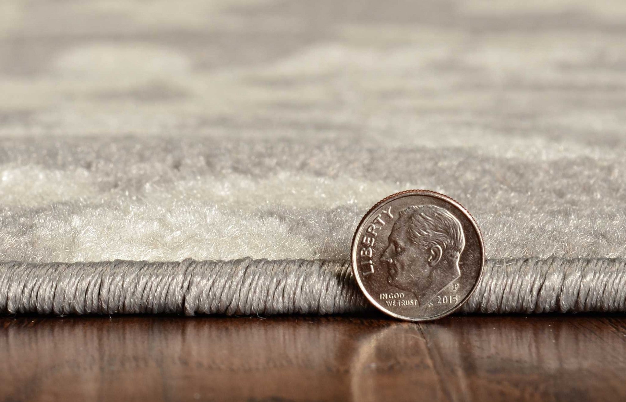 63" X 91" Grey or  Ivory  Polypropelene Rug