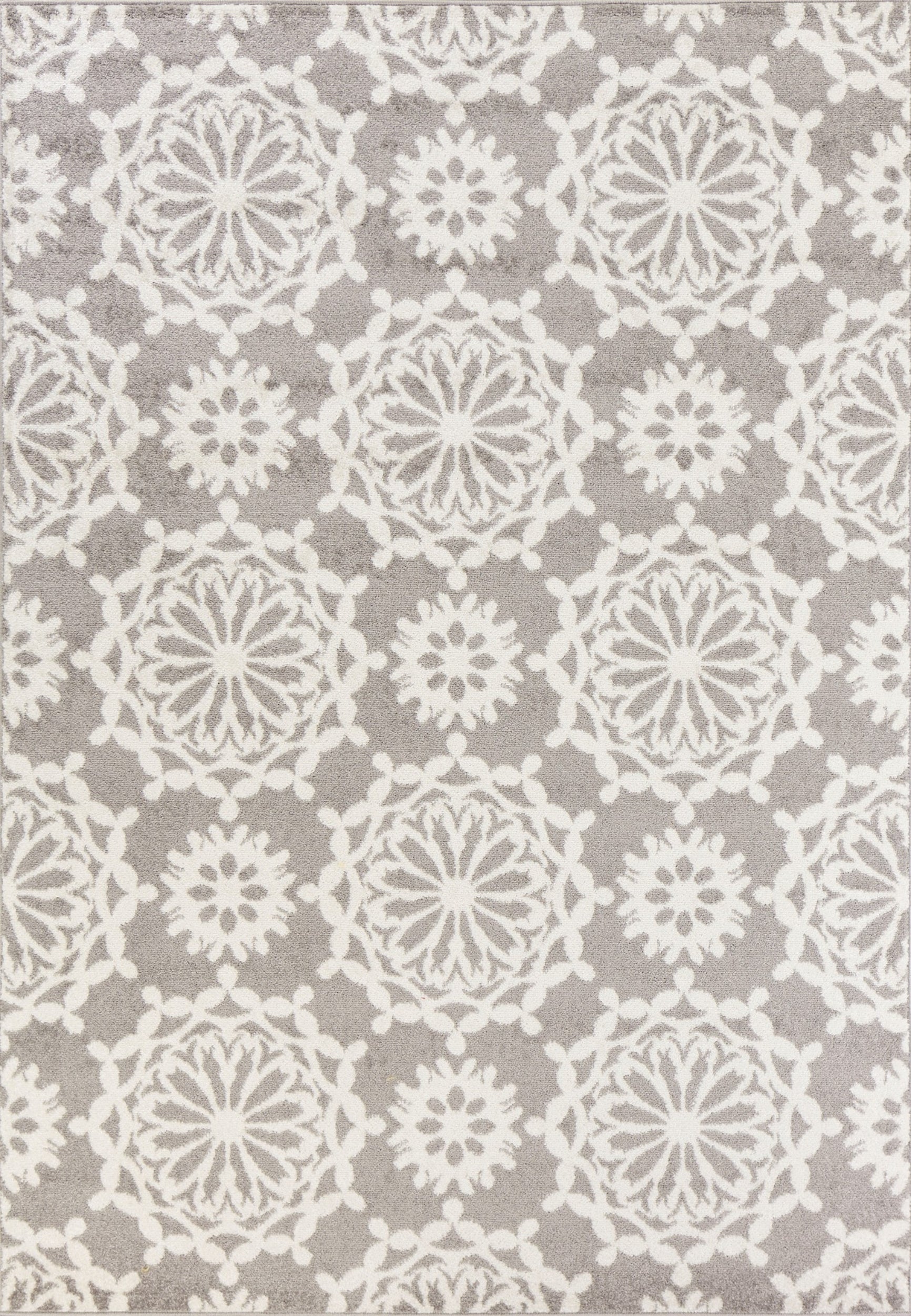 94" X 130" Grey or  Ivory  Polypropelene Rug