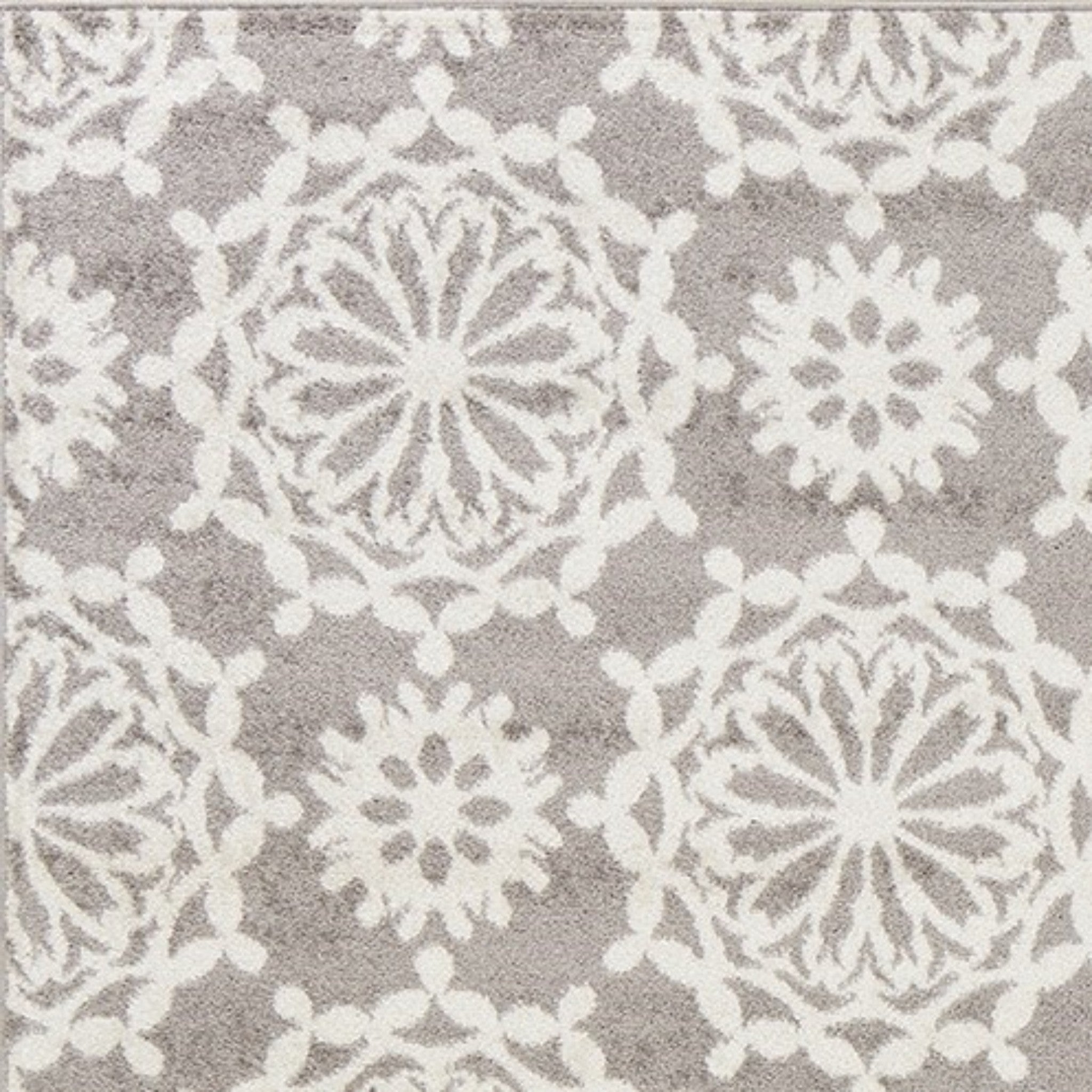 94" X 130" Grey or  Ivory  Polypropelene Rug