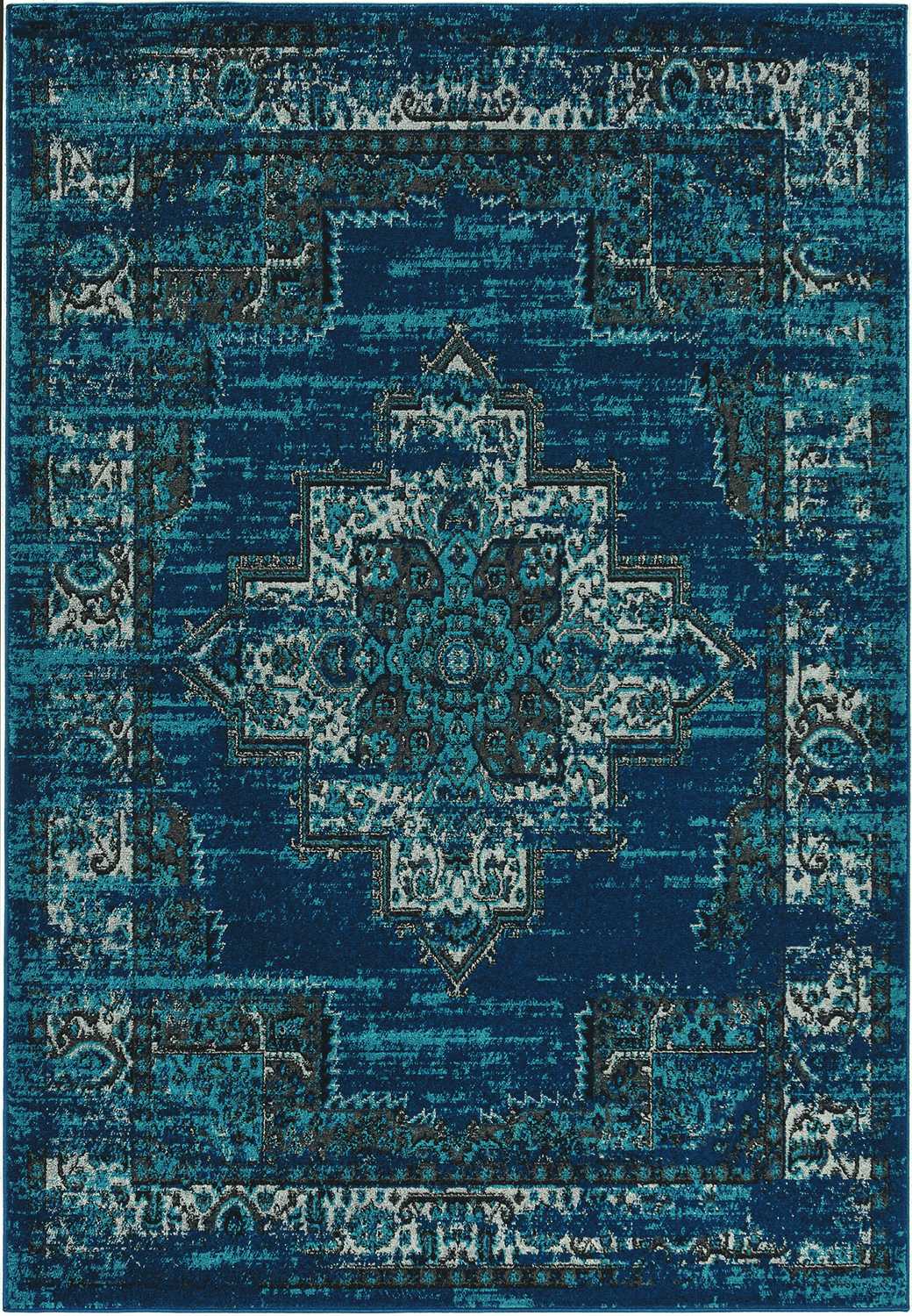 94" X 130" Teal Polypropelene Rug