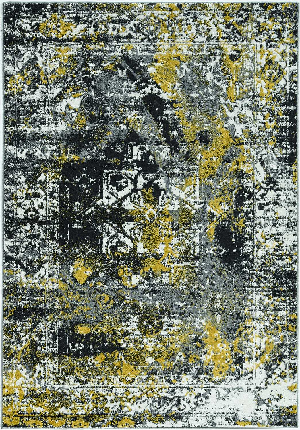 94" X 130" Grey Polypropelene Rug