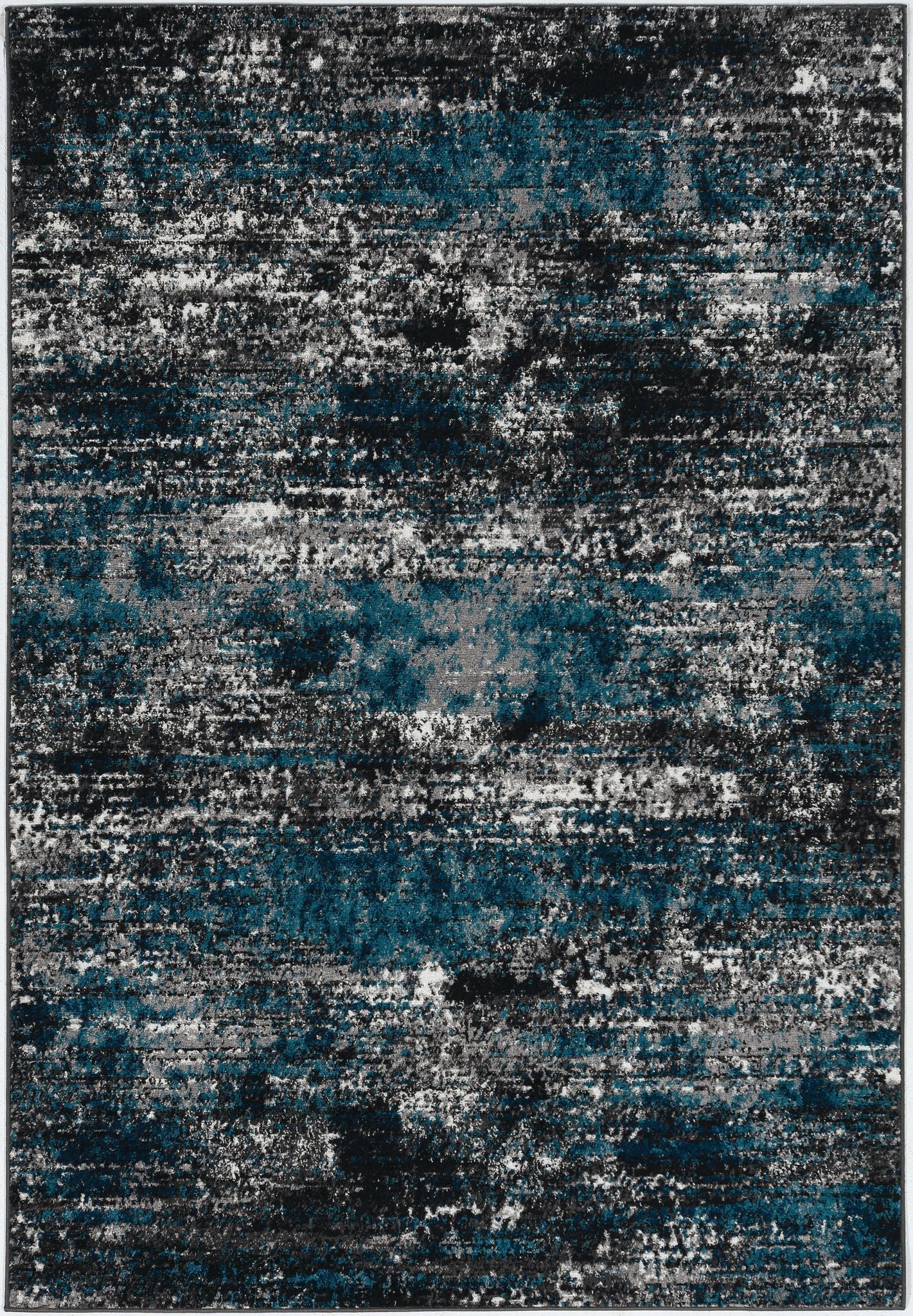 63" X 91" Grey or  Blue Polypropelene Rug
