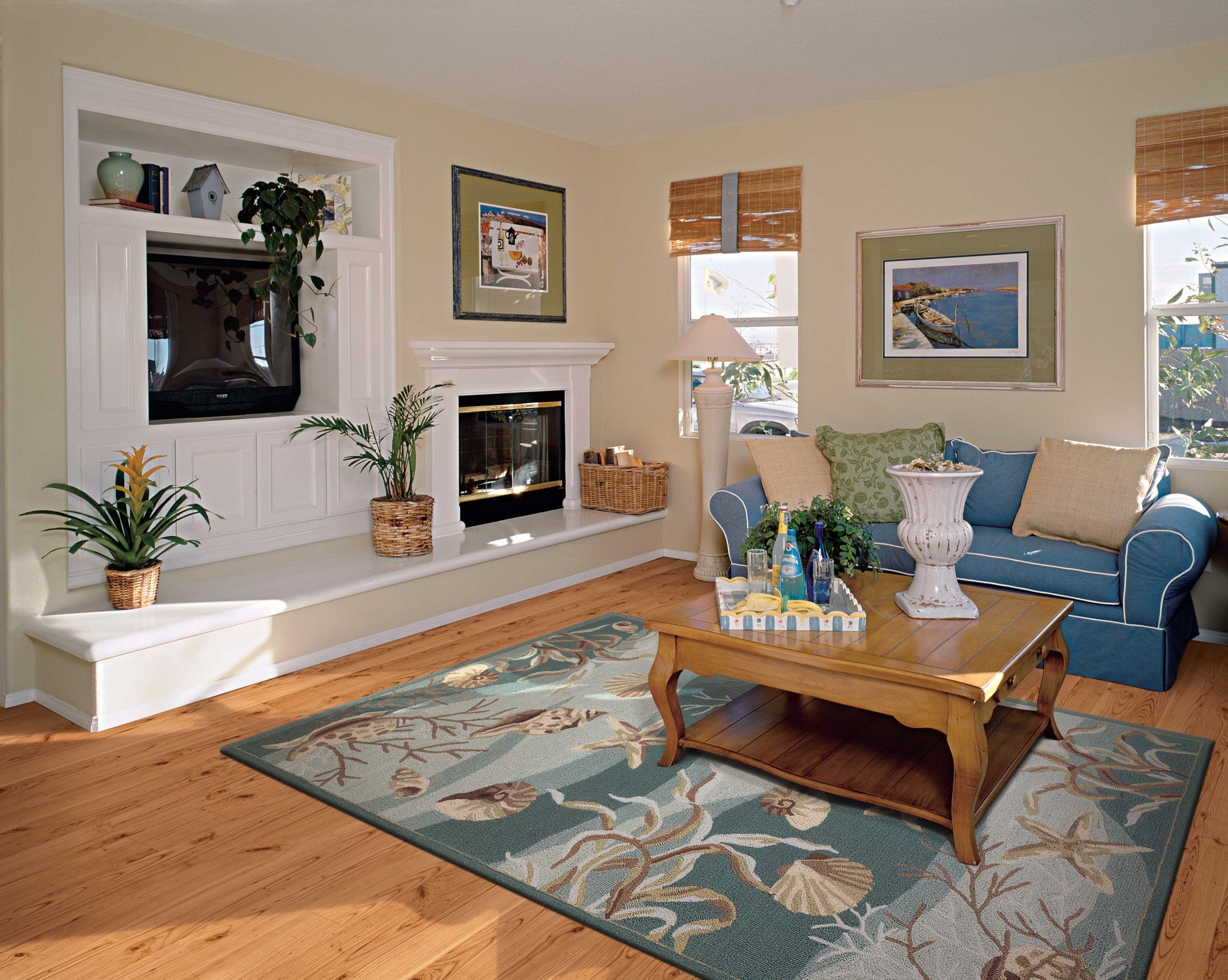 20" X 30" Seafoam Polyester Rug