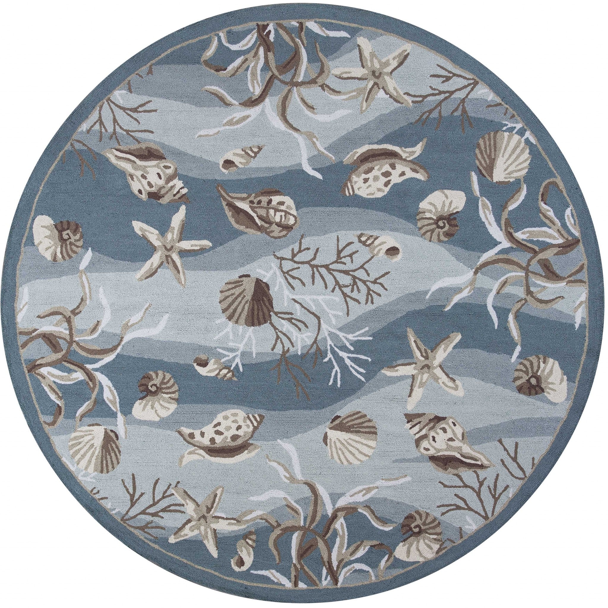 27" X 45" Seafoam Polyester Rug